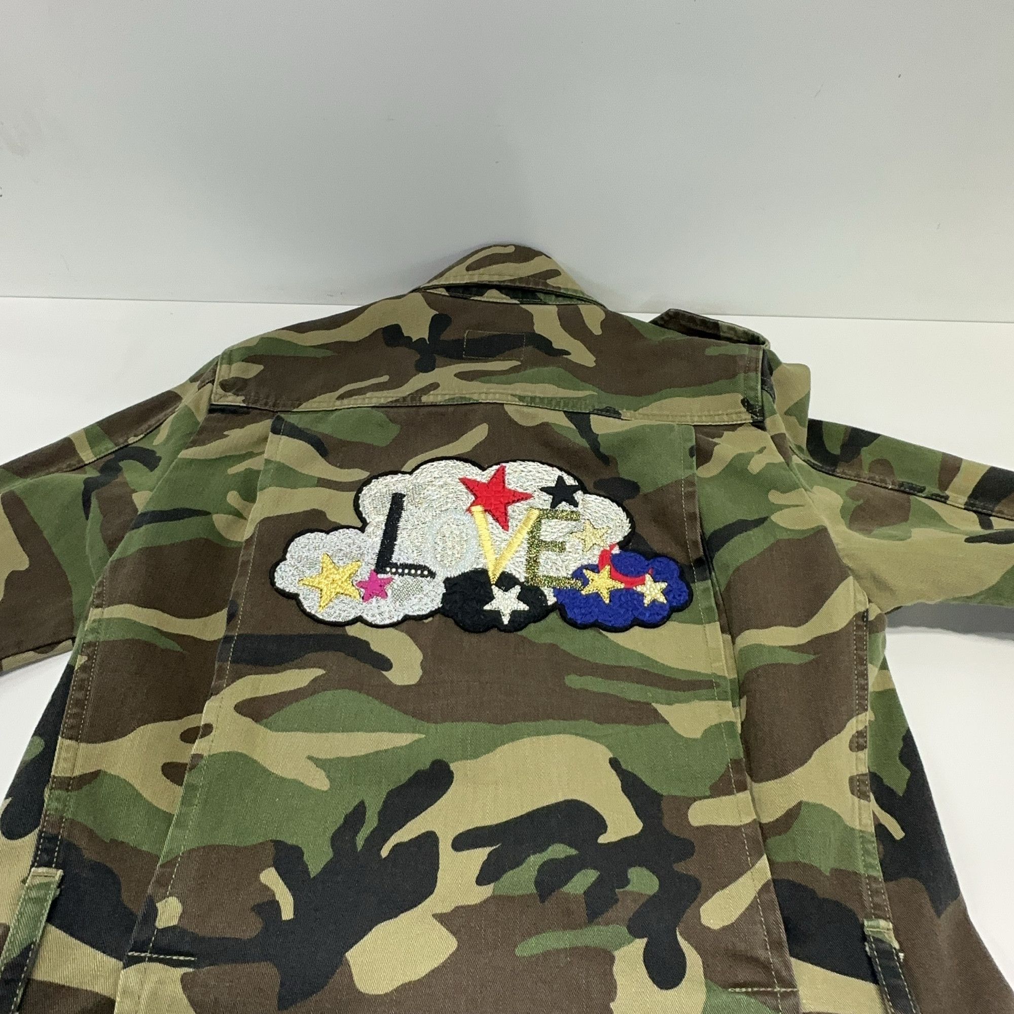 Saint Laurent Paris Saint Laurent Camo Embroidered Light Jacket Size XS Size US XS / EU 42 / 0 - 12 Thumbnail