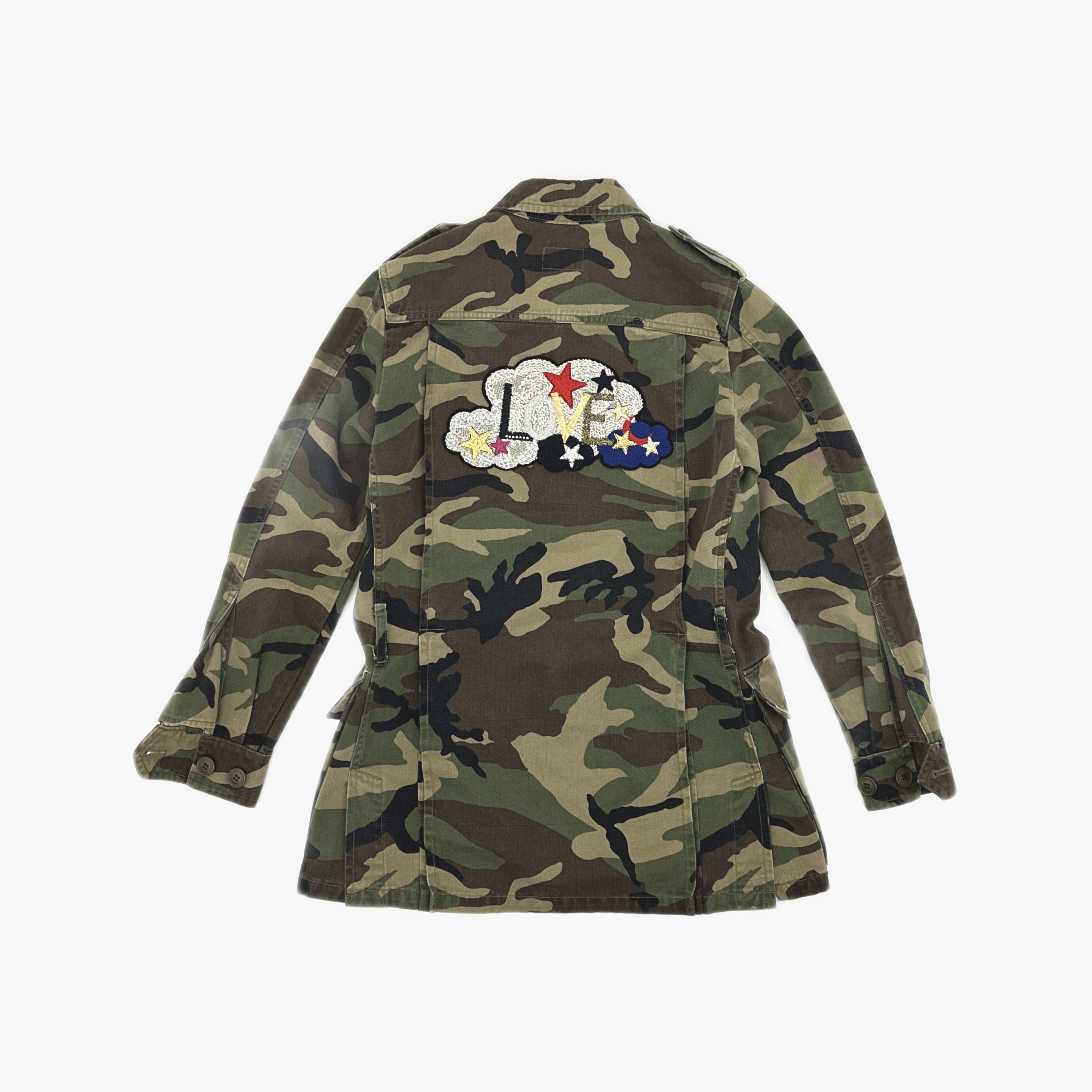 Saint Laurent Paris Saint Laurent Camo Embroidered Light Jacket Size XS Size US XS / EU 42 / 0 - 2 Thumbnail