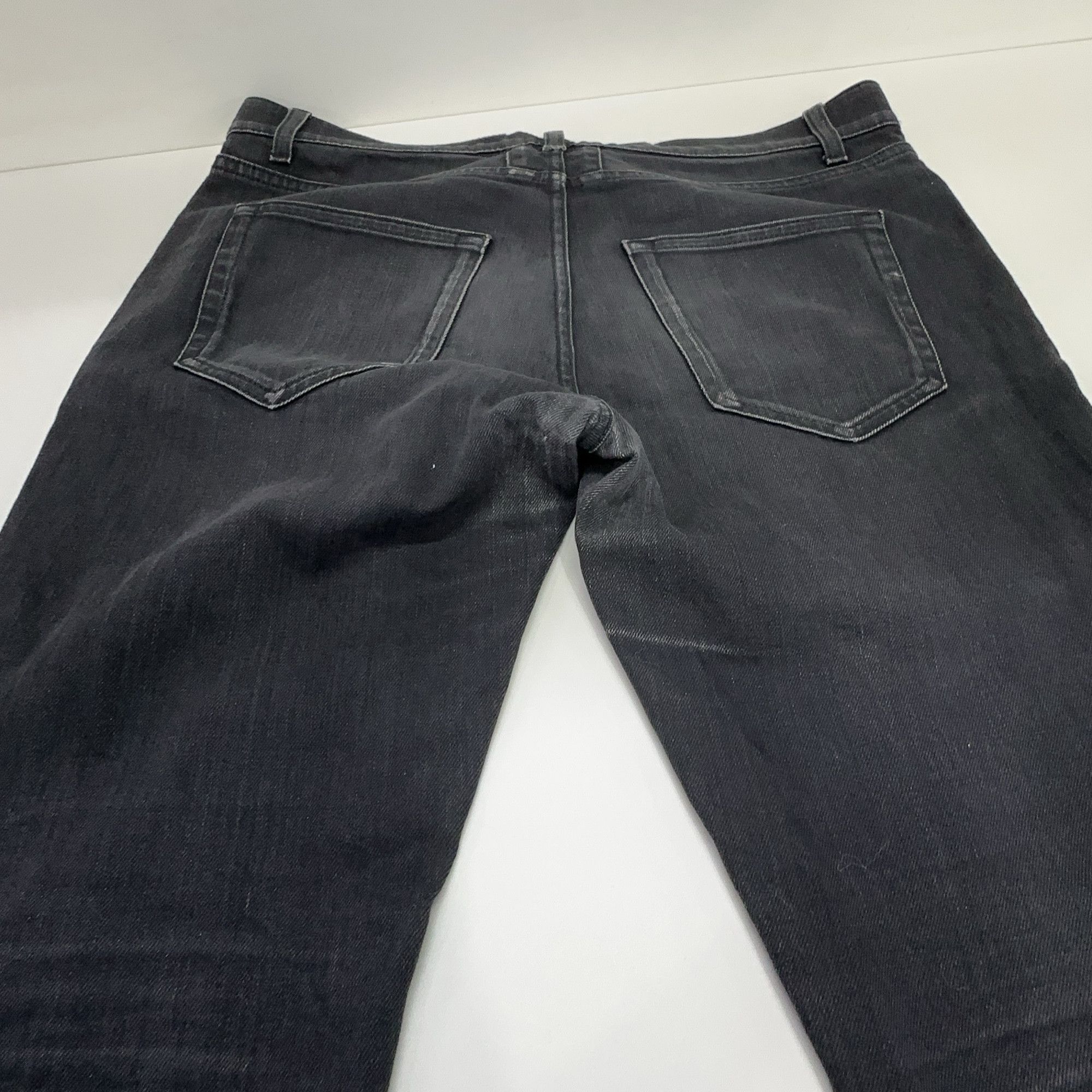 Saint Laurent Paris Saint Laurent D01 Black Frayed Hem Jeans Size 32 Size US 32 / EU 48 - 9 Thumbnail