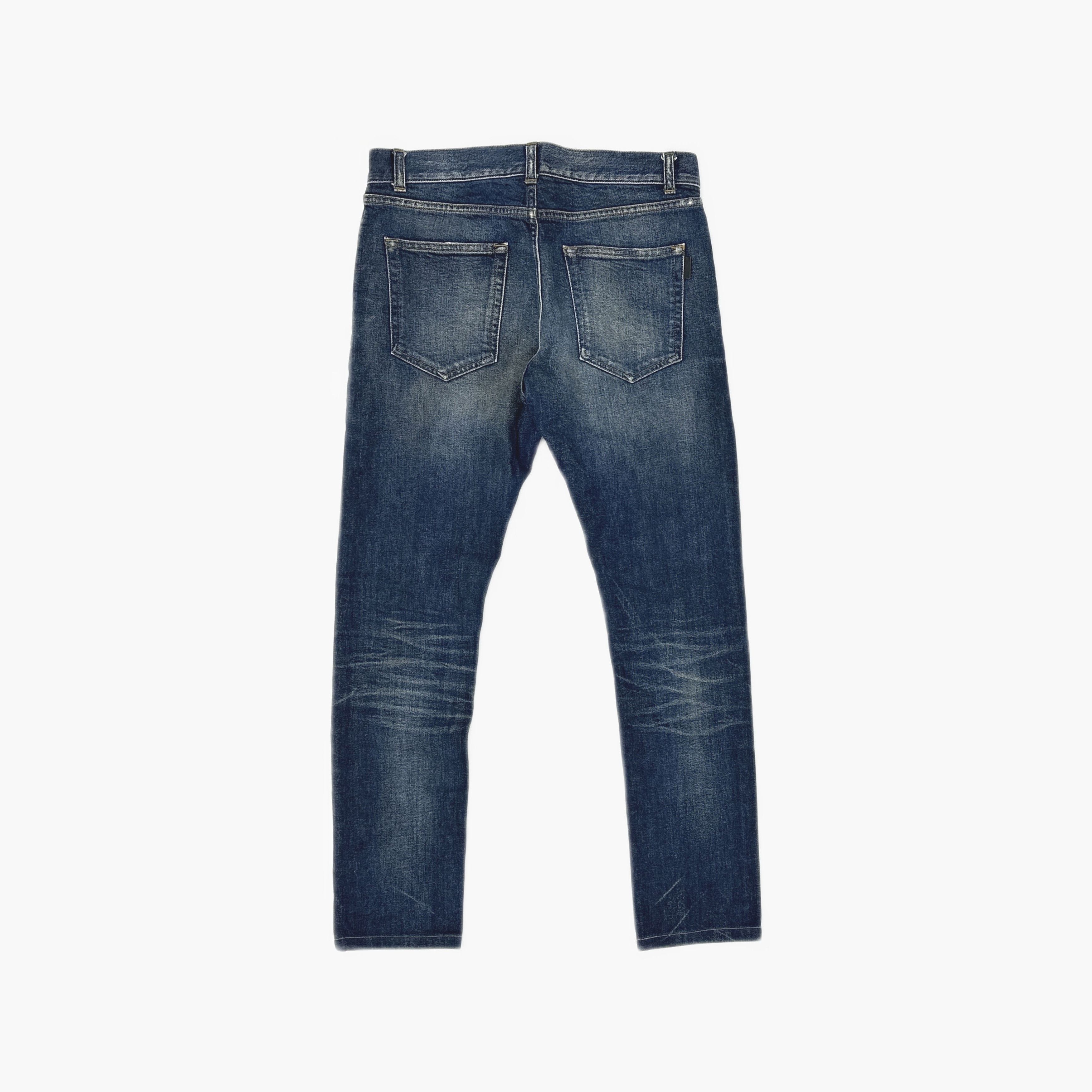 Saint Laurent Paris Saint Laurent Faded Denim Jeans Size 30 Size US 30 / EU 46 - 2 Thumbnail