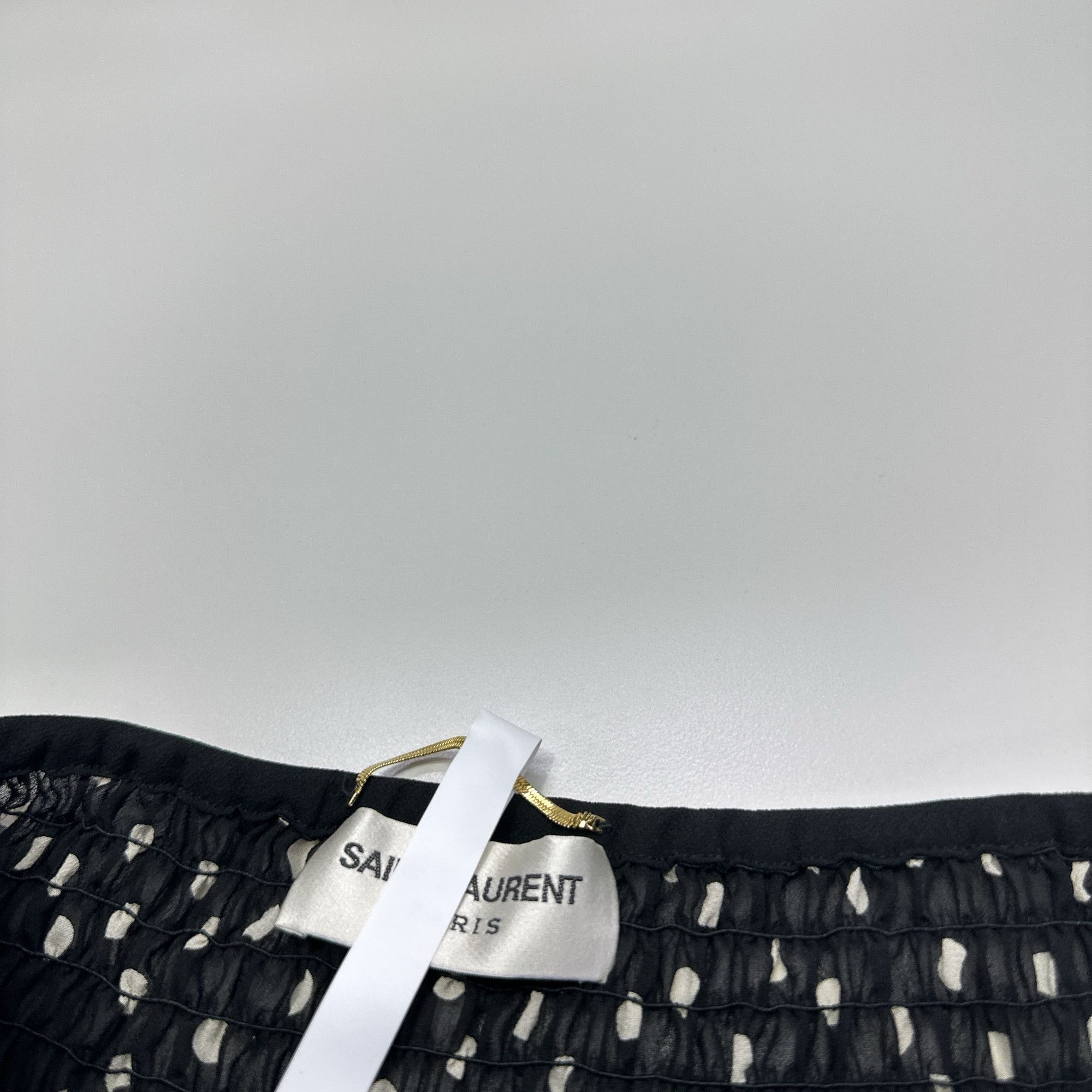 Saint Laurent Paris Saint Laurent Polka Dot Mini Dress Size 36 Size XS / US 0-2 / IT 36-38 - 3 Thumbnail