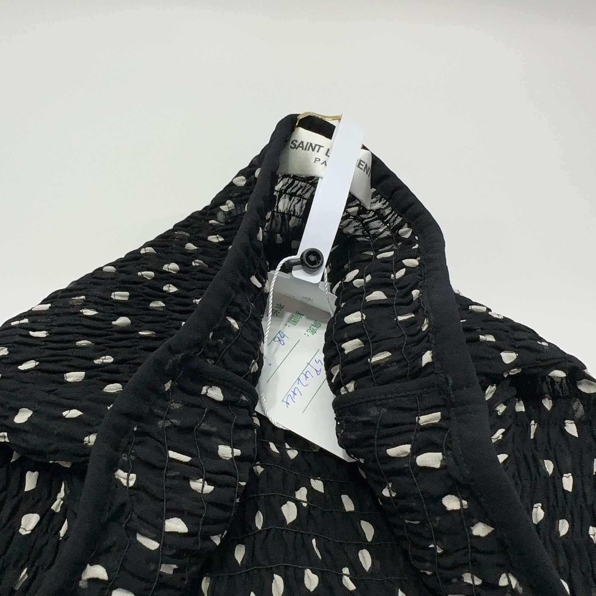 Saint Laurent Paris Saint Laurent Polka Dot Mini Dress Size 36 Size XS / US 0-2 / IT 36-38 - 7 Thumbnail