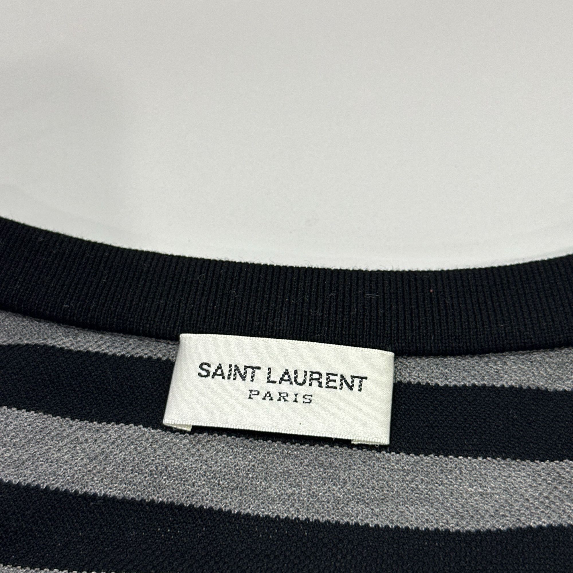 Saint Laurent Paris Saint Laurent Striped Henley T-Shirt Size XXL Size US XXL / EU 58 / 5 - 4 Thumbnail