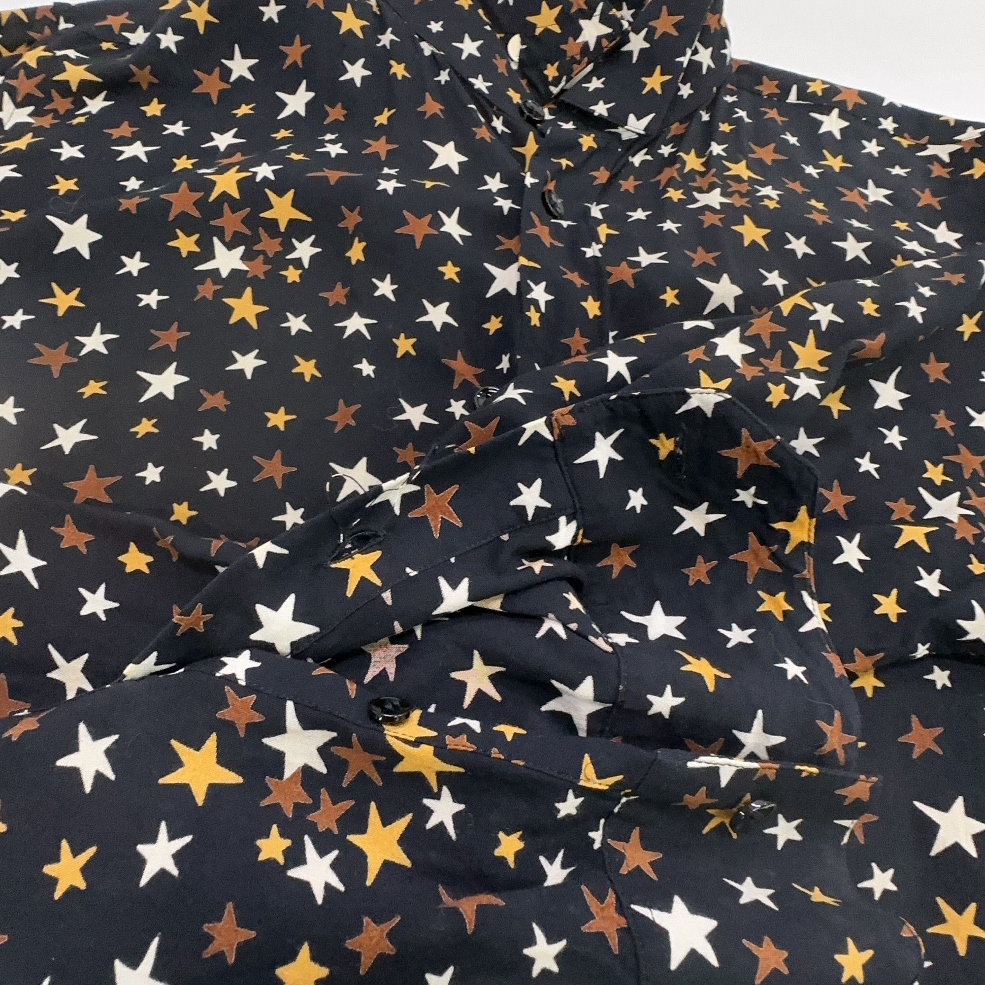 Saint Laurent Paris Saint Laurent Star Print Shirt Size M Size US XXS / EU 40 - 9 Thumbnail