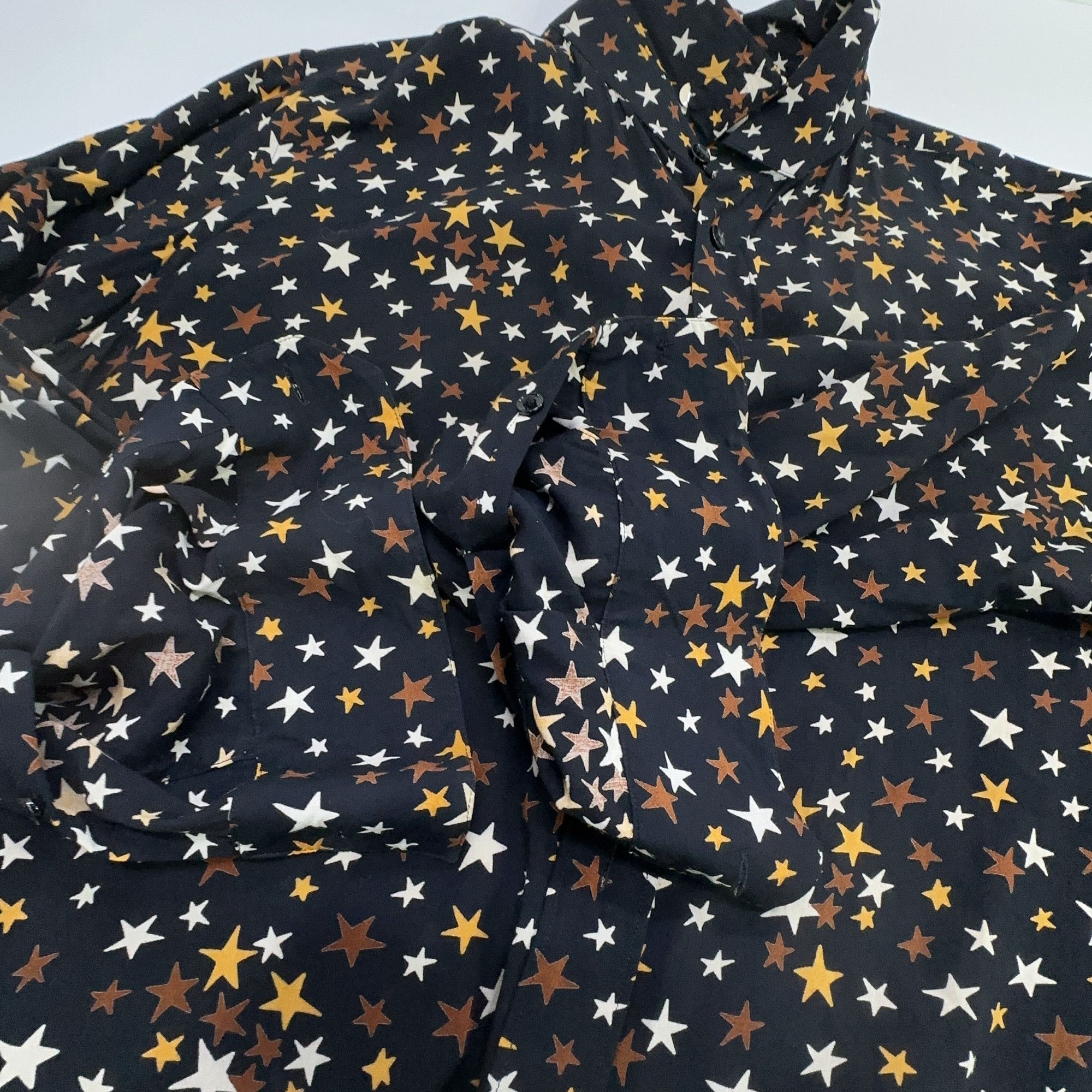 Saint Laurent Paris Saint Laurent Star Print Shirt Size M Size US XXS / EU 40 - 10 Thumbnail