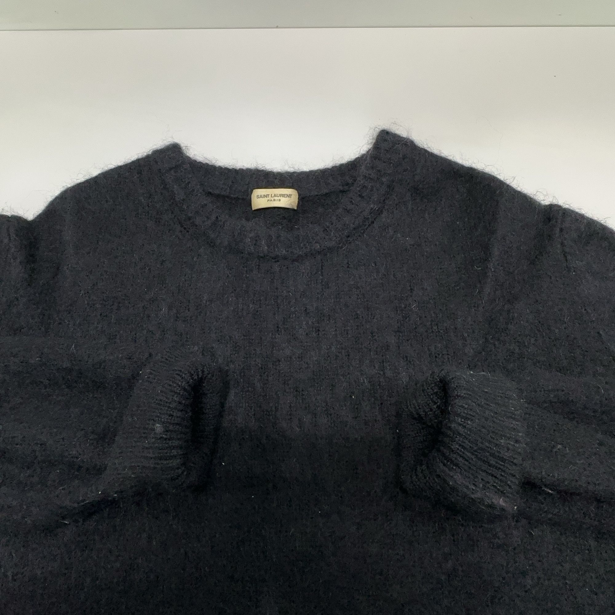 Saint Laurent Paris Saint Laurent Black Knit Sweater Size XL Size US XL / EU 56 / 4 - 5 Thumbnail