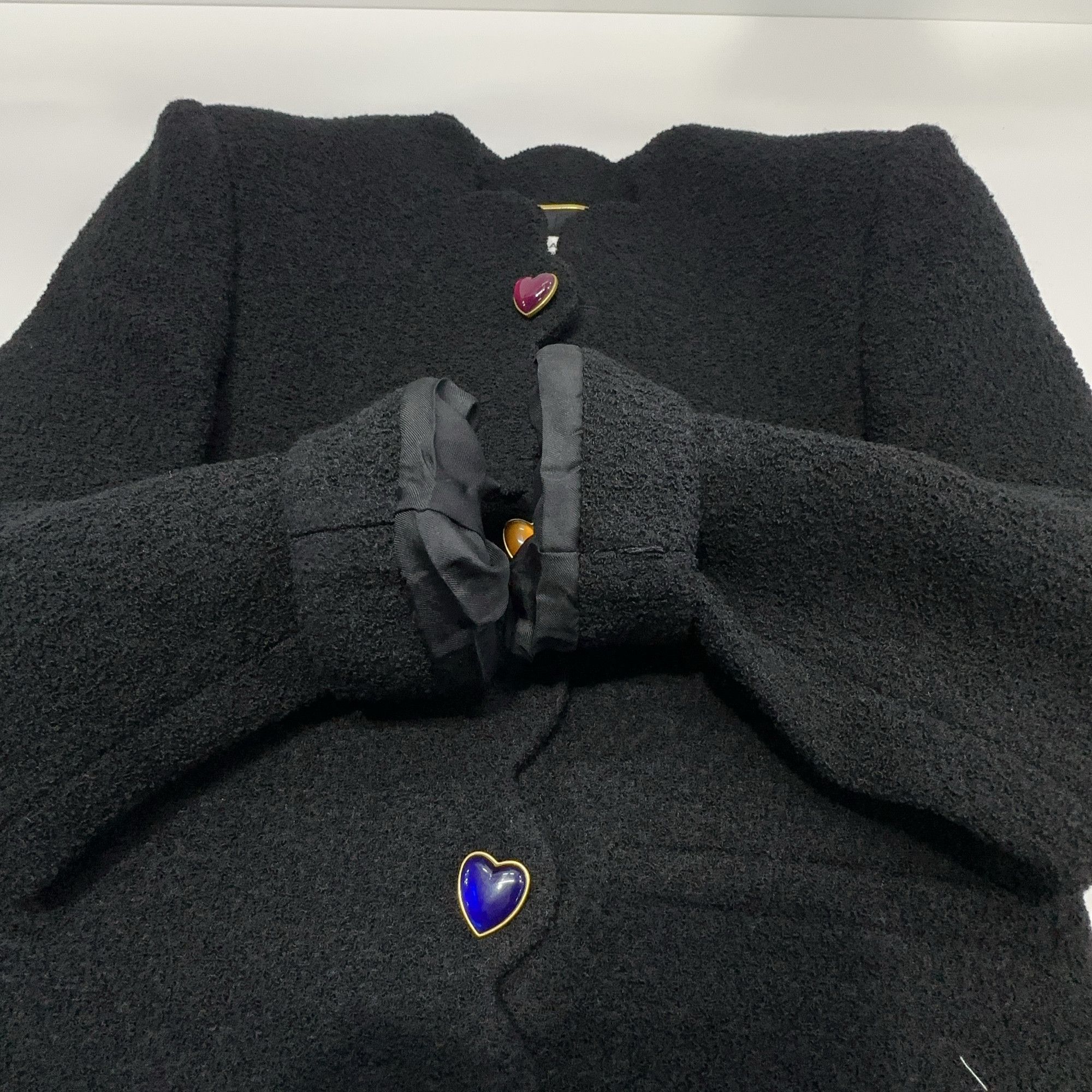 Saint Laurent Paris Saint Laurent Heart Button Wool Jacket F38 Size S / US 4 / IT 40 - 6 Thumbnail