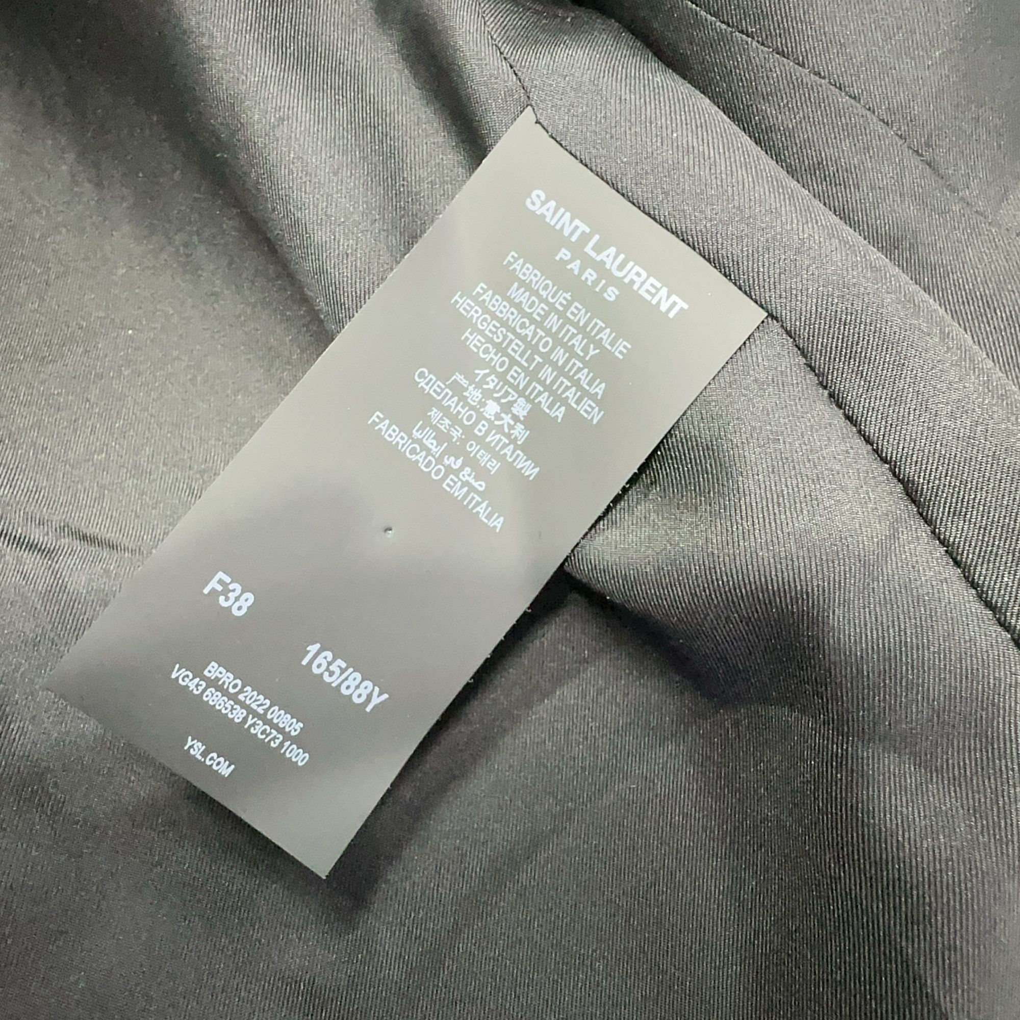 Saint Laurent Paris Saint Laurent Heart Button Wool Jacket F38 Size S / US 4 / IT 40 - 4 Thumbnail