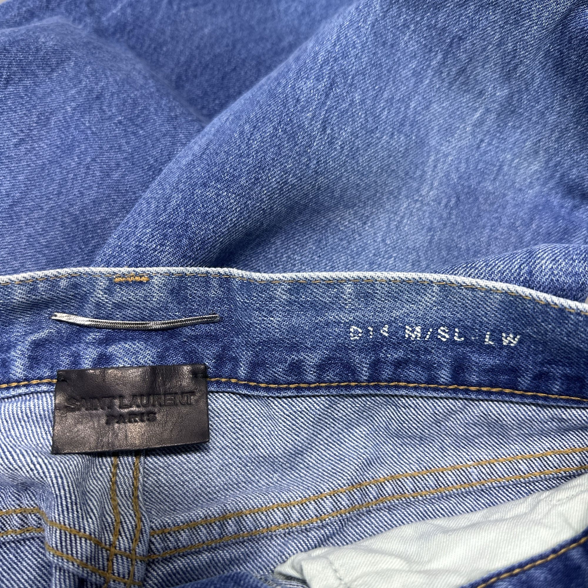 Saint Laurent Paris Saint Laurent Blue Denim Jeans Size 29 Size US 29 - 3 Thumbnail