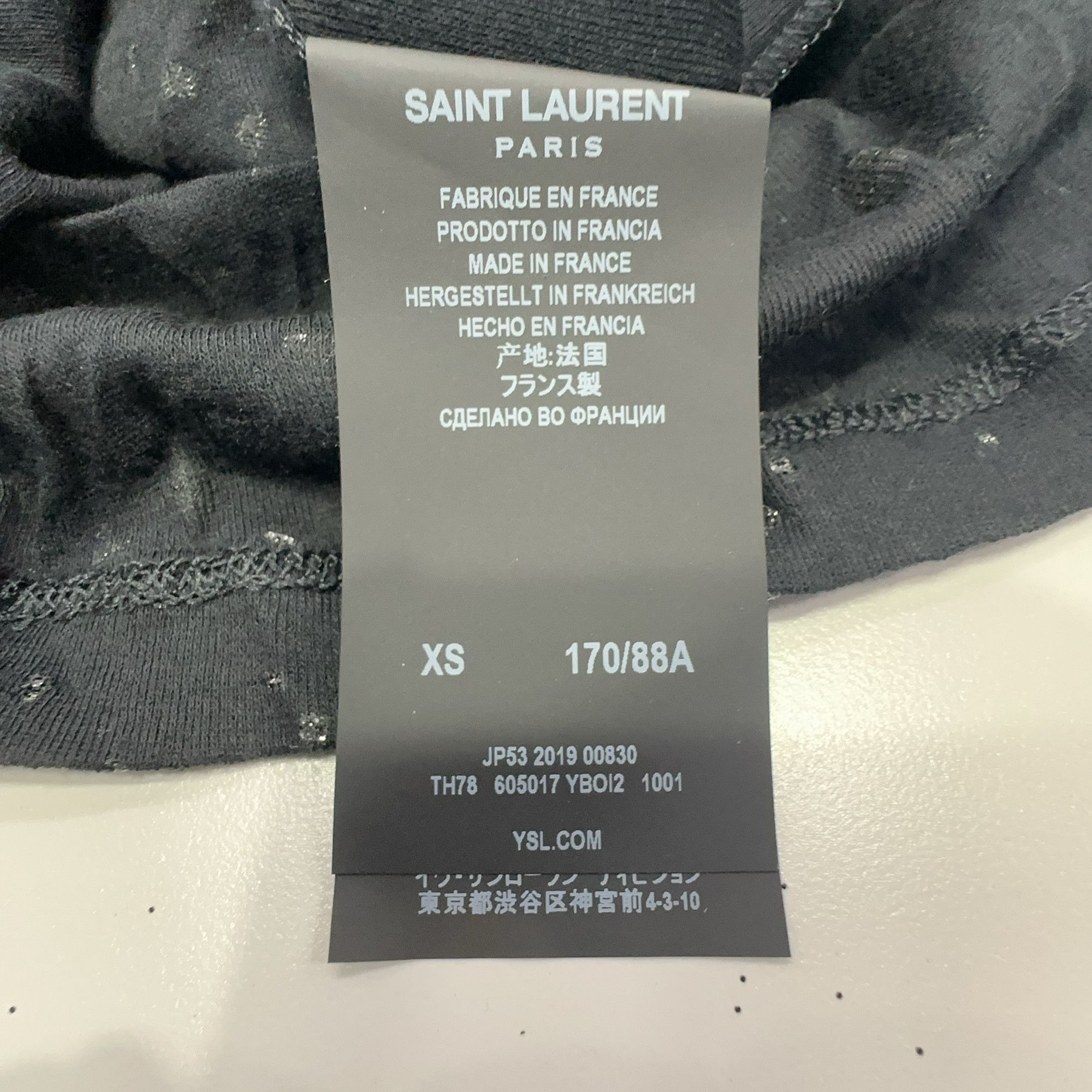 Saint Laurent Paris Saint Laurent Constellation Print T-Shirt Size XS Size US XS / EU 42 / 0 - 3 Thumbnail