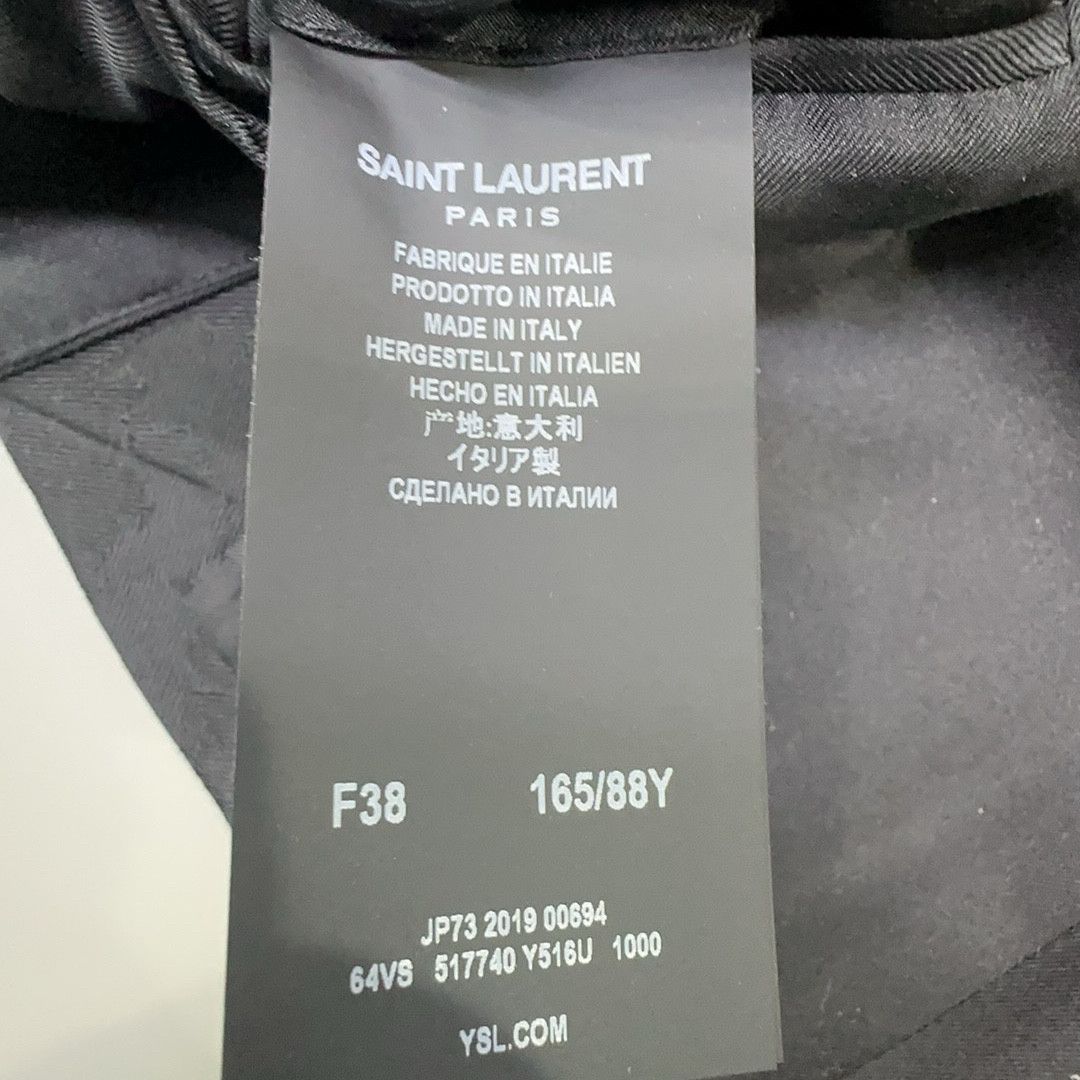 Saint Laurent Paris Saint Laurent Black Blazer Size 38 Size S / US 4 / IT 40 - 4 Thumbnail