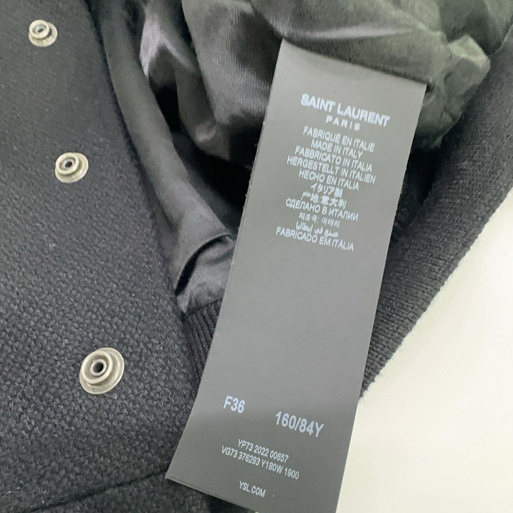 Saint Laurent Paris Saint Laurent Wool Teddy Jacket Size 36 Size XS / US 0-2 / IT 36-38 - 4 Thumbnail