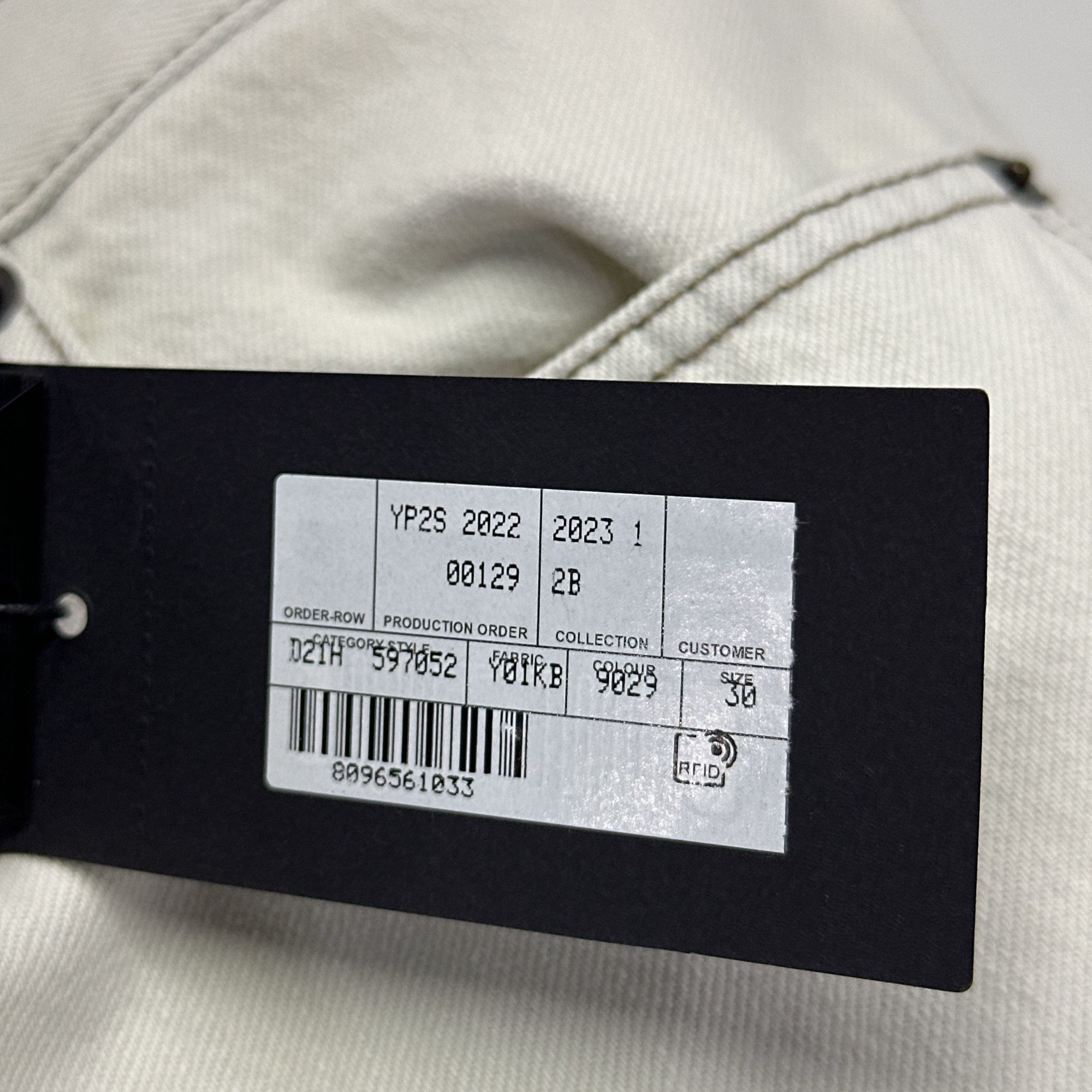 Saint Laurent Paris Saint Laurent Off-White Jeans Size 30 Size US 30 / EU 46 - 4 Thumbnail