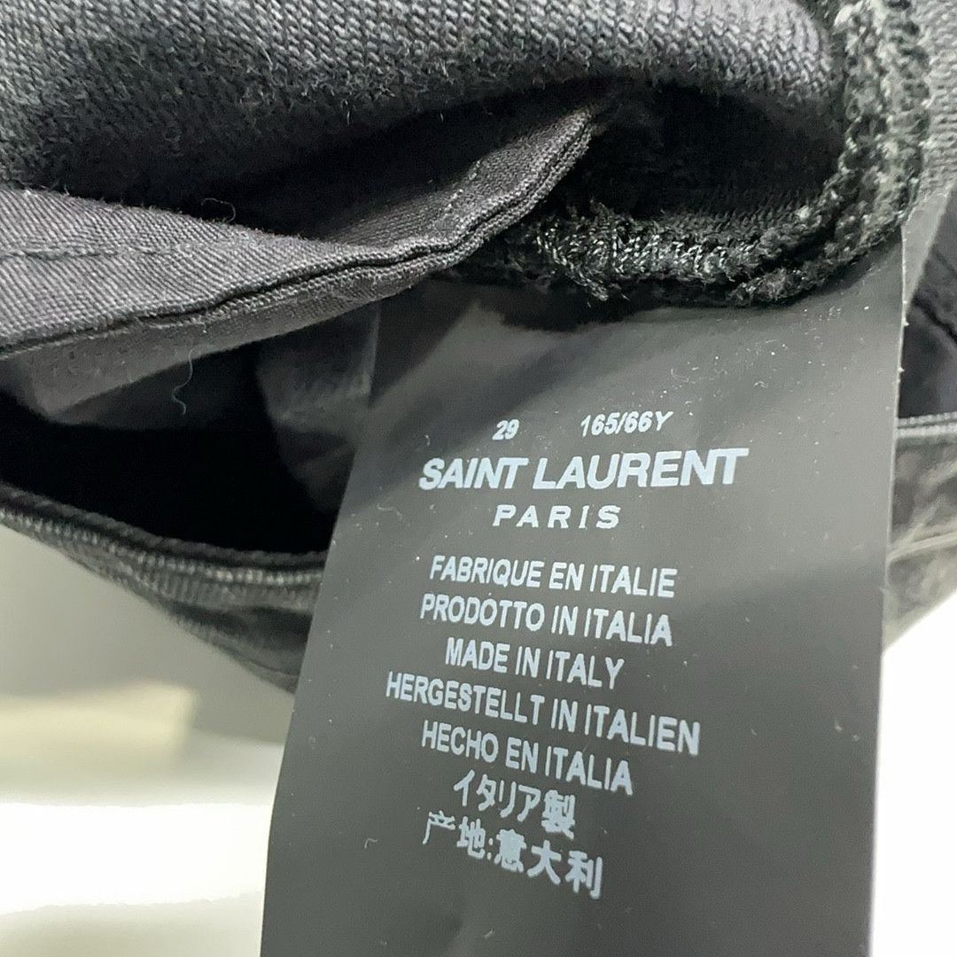 Saint Laurent Paris Saint Laurent Distressed Denim Jeans Size 29 Size US 29 - 4 Thumbnail