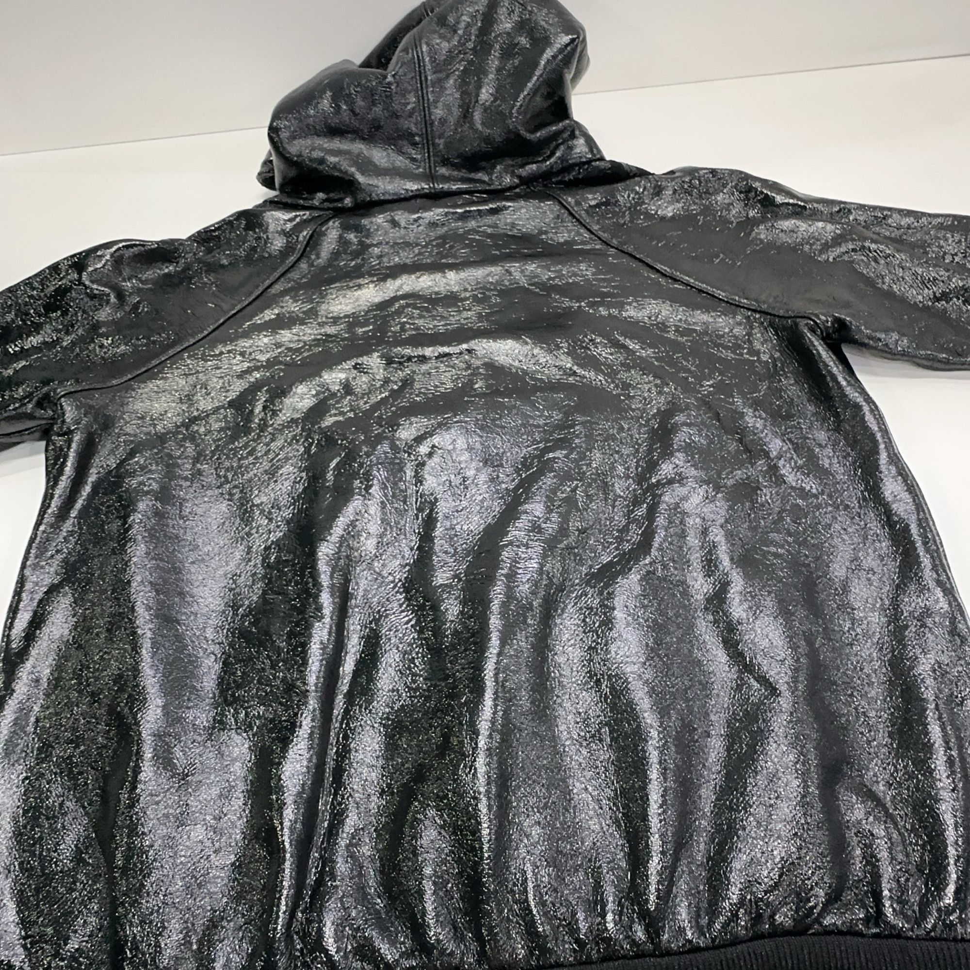 Saint Laurent Paris Saint Laurent Leather Zip Hoodie Size M Size US M / EU 48-50 / 2 - 13 Thumbnail