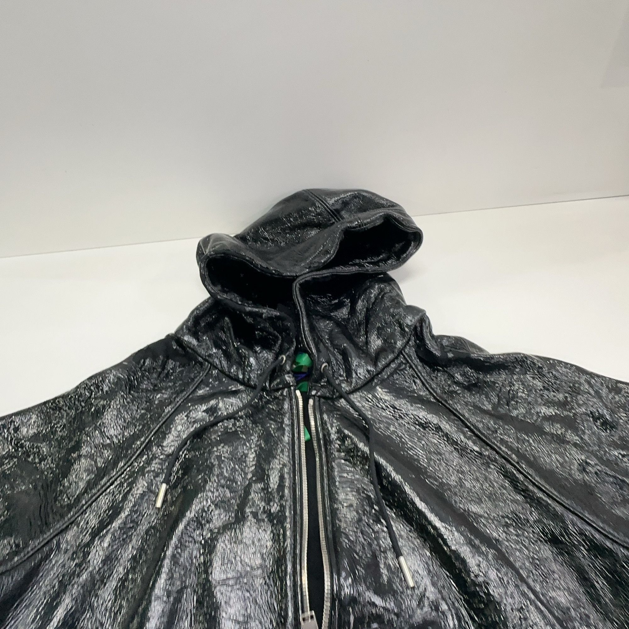Saint Laurent Paris Saint Laurent Leather Zip Hoodie Size M Size US M / EU 48-50 / 2 - 9 Thumbnail