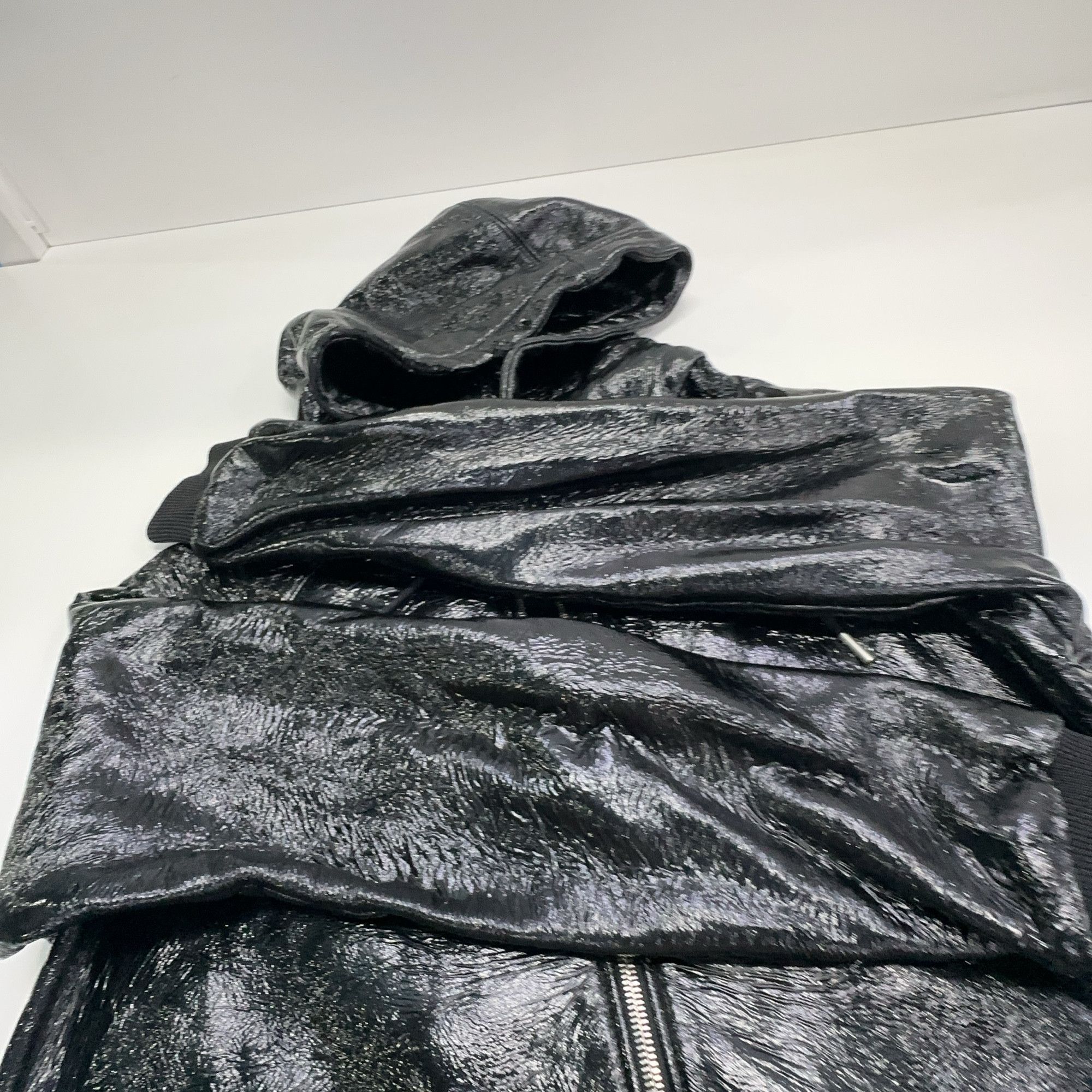 Saint Laurent Paris Saint Laurent Leather Zip Hoodie Size M Size US M / EU 48-50 / 2 - 11 Thumbnail