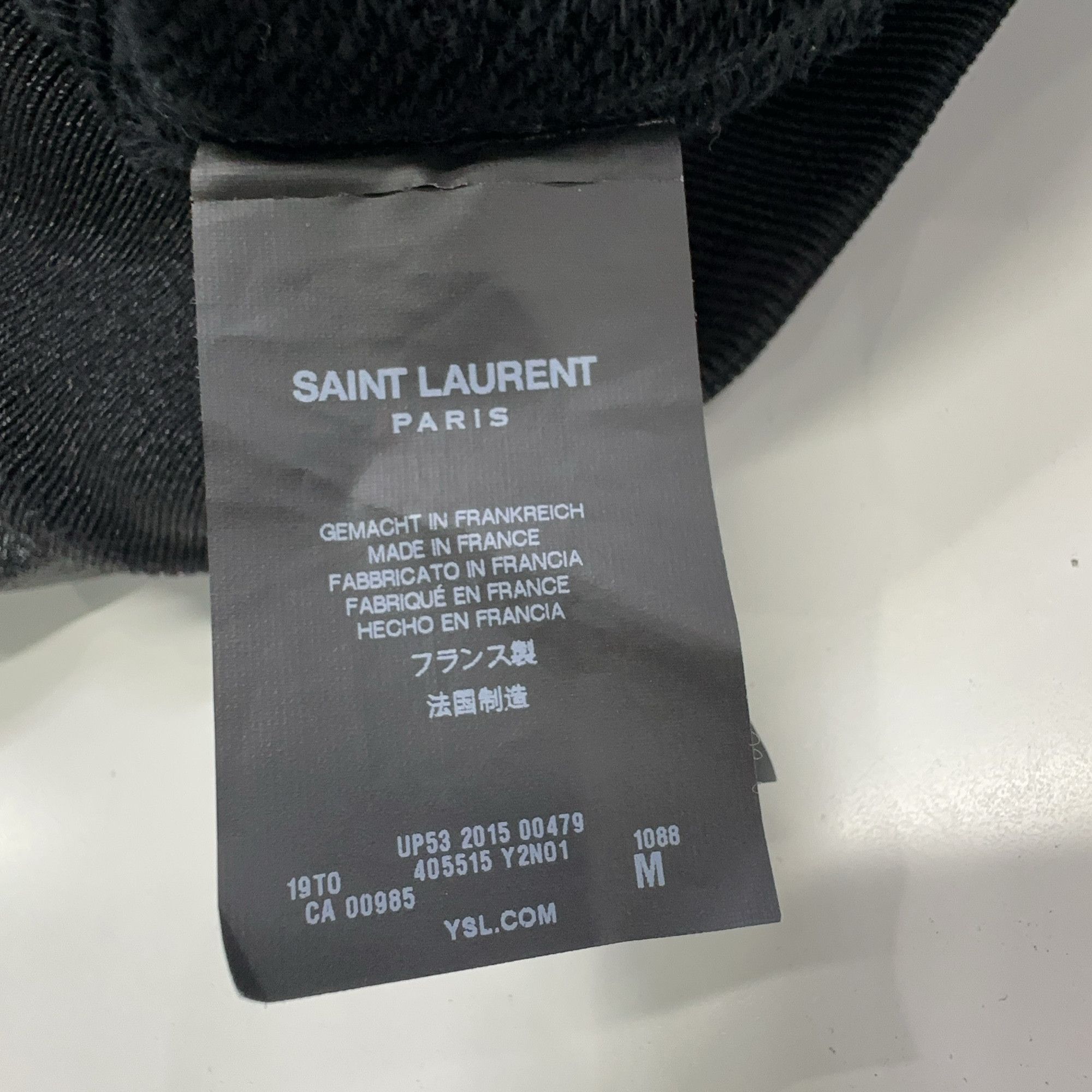 Saint Laurent Paris Saint Laurent Leather Zip Hoodie Size M Size US M / EU 48-50 / 2 - 4 Thumbnail
