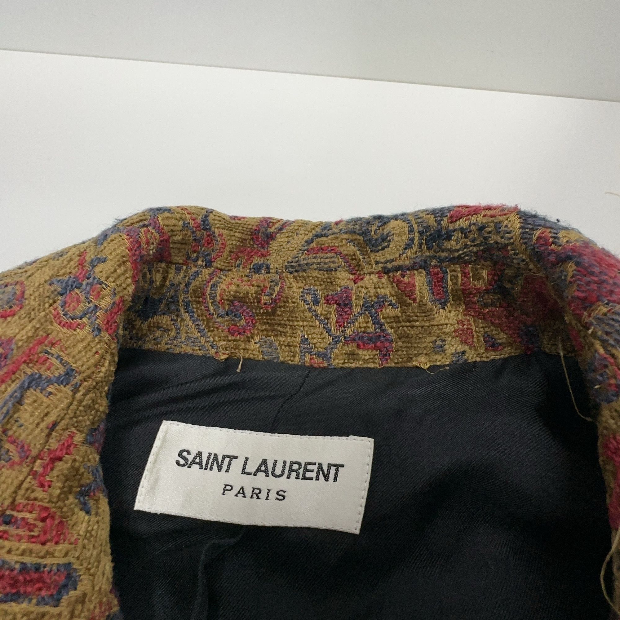 Saint Laurent Paris Saint Laurent Patterned Bomber Jacket Size FR 34 Size XS / US 0-2 / IT 36-38 - 6 Thumbnail