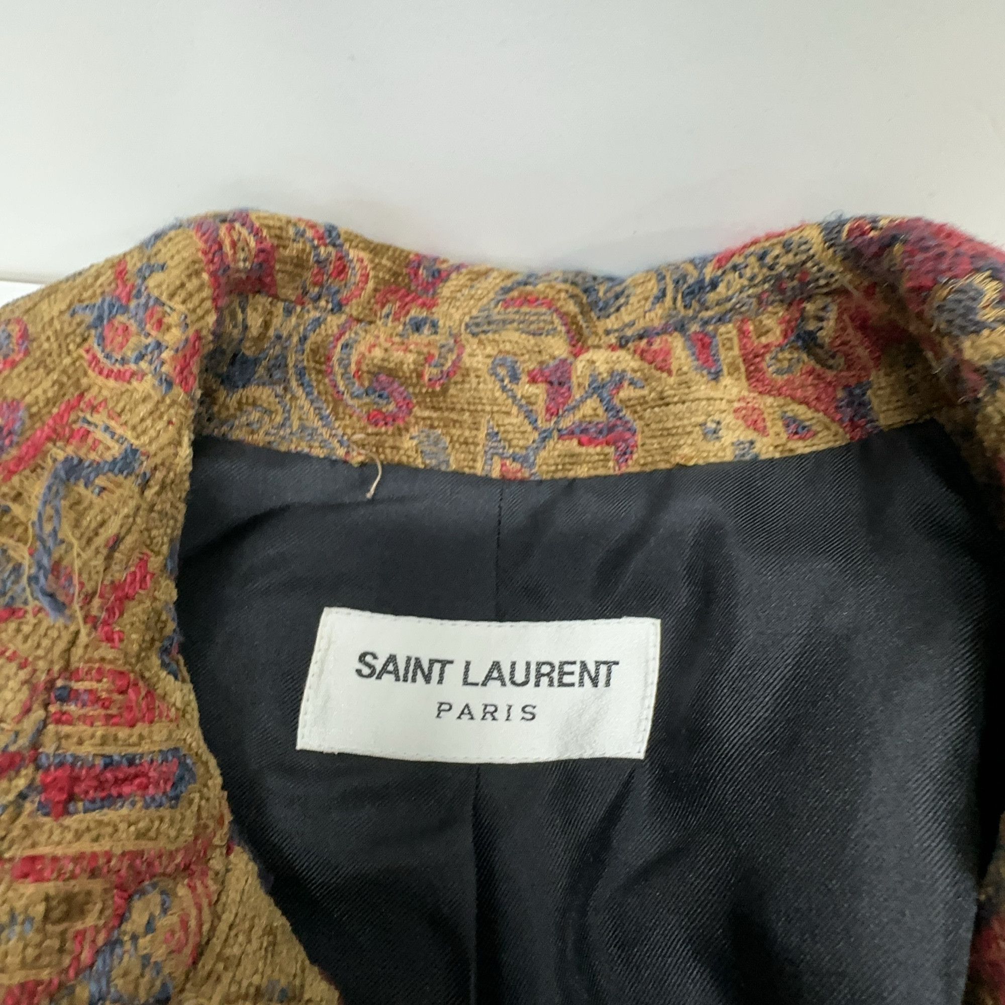Saint Laurent Paris Saint Laurent Patterned Bomber Jacket Size FR 34 Size XS / US 0-2 / IT 36-38 - 3 Thumbnail