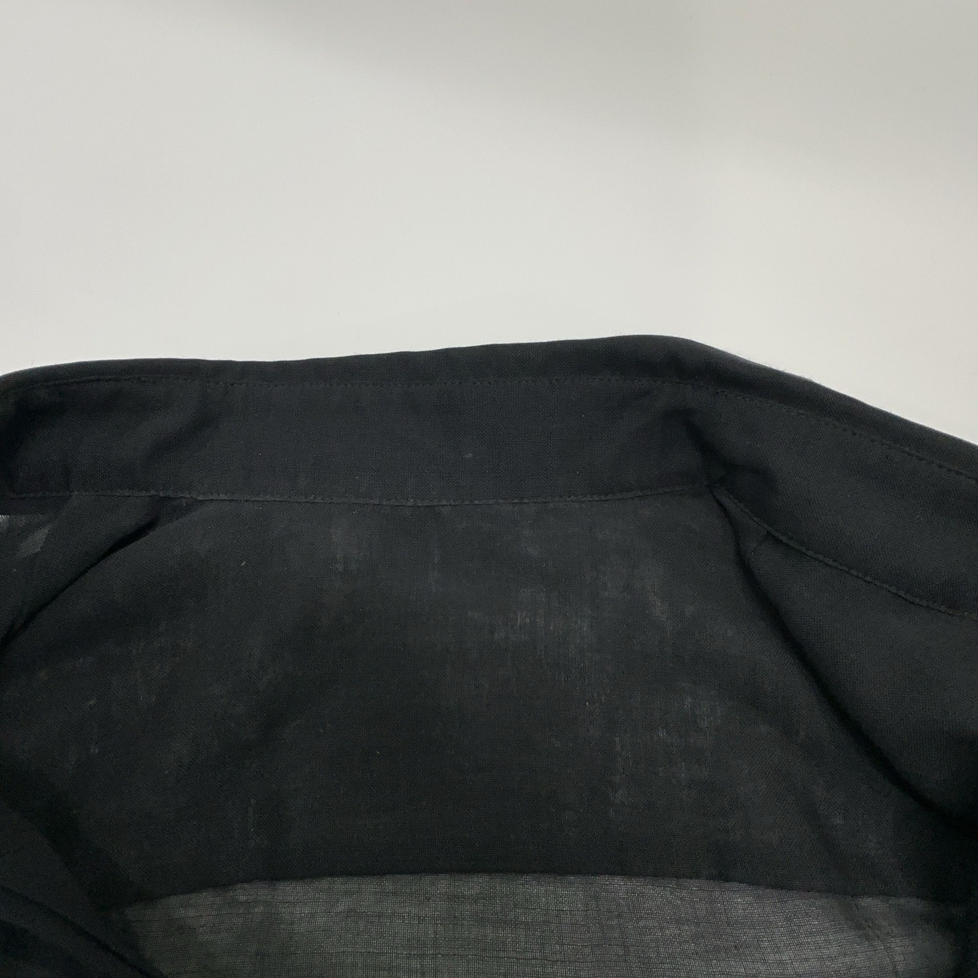 Saint Laurent Paris Saint Laurent Black Chiffon Button Up Shirt Size 34 Size XS / US 0-2 / IT 36-38 - 5 Thumbnail