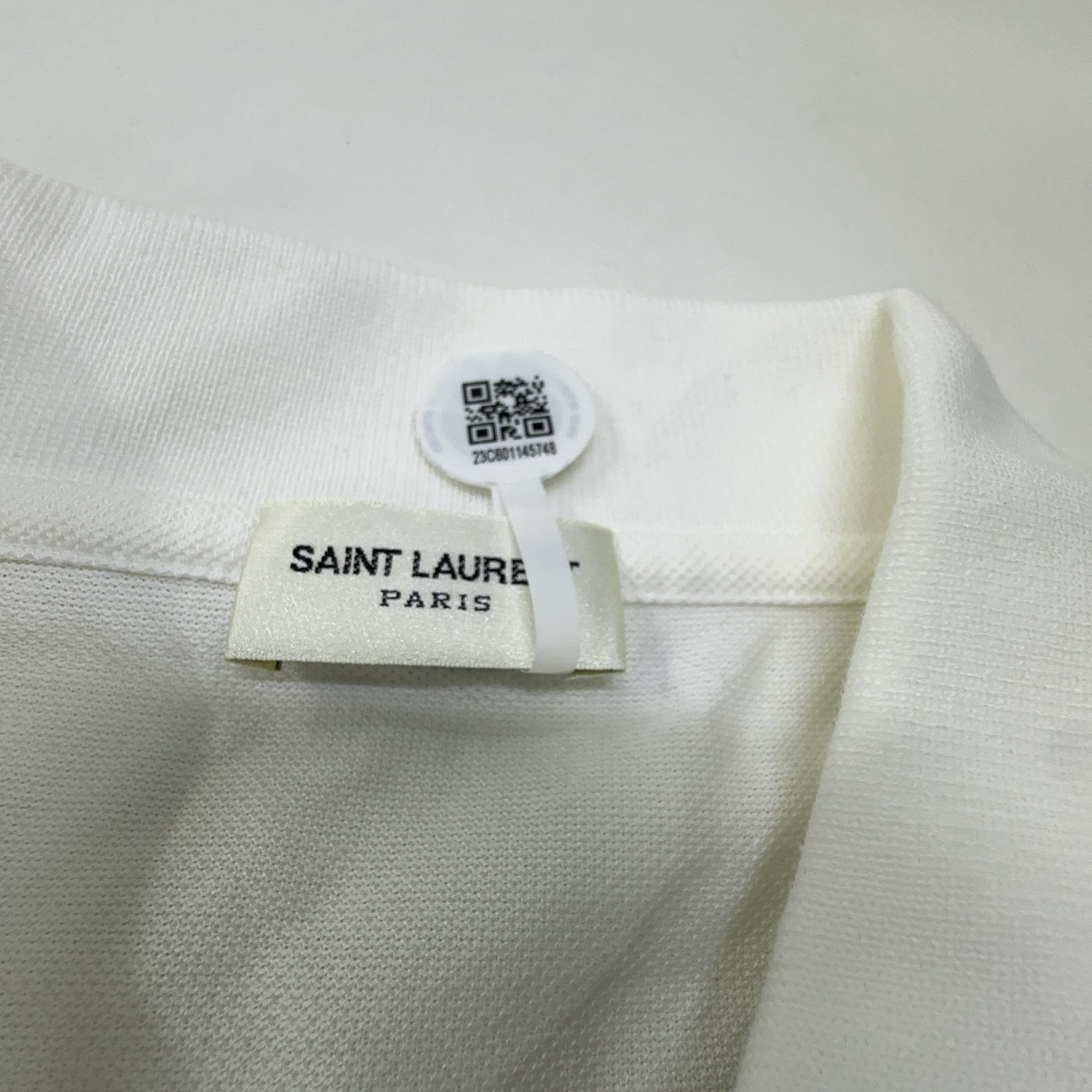 Saint Laurent Paris Saint Laurent Embroidered Logo Polo Shirt Size XL Size US XL / EU 56 / 4 - 3 Thumbnail