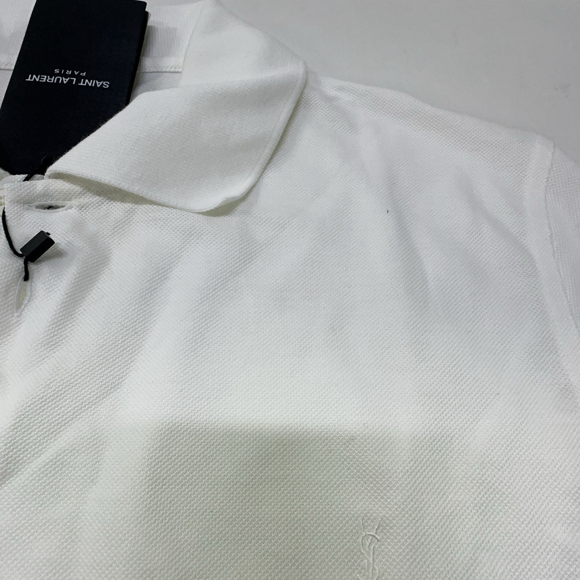 Saint Laurent Paris Saint Laurent Embroidered Logo Polo Shirt Size XL Size US XL / EU 56 / 4 - 6 Thumbnail