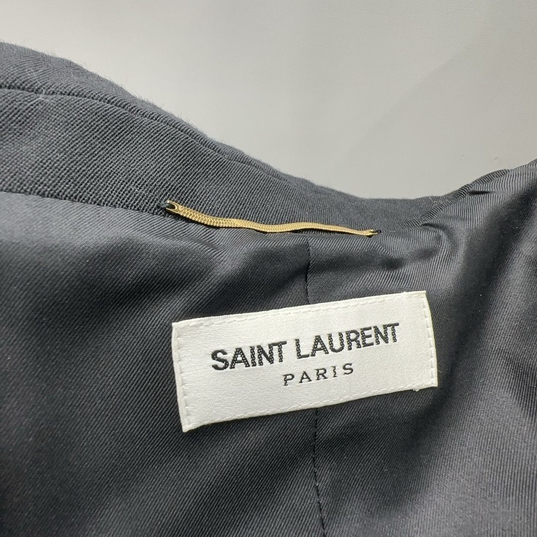 Saint Laurent Paris Saint Laurent Wool Gold Button Blazer Size 34 Size XS / US 0-2 / IT 36-38 - 3 Thumbnail