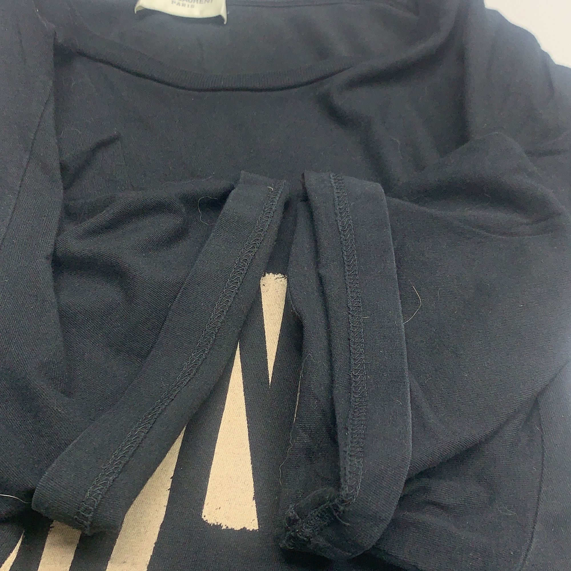 Saint Laurent Paris Saint Laurent Logo T-Shirt Size M Size US M / EU 48-50 / 2 - 7 Thumbnail