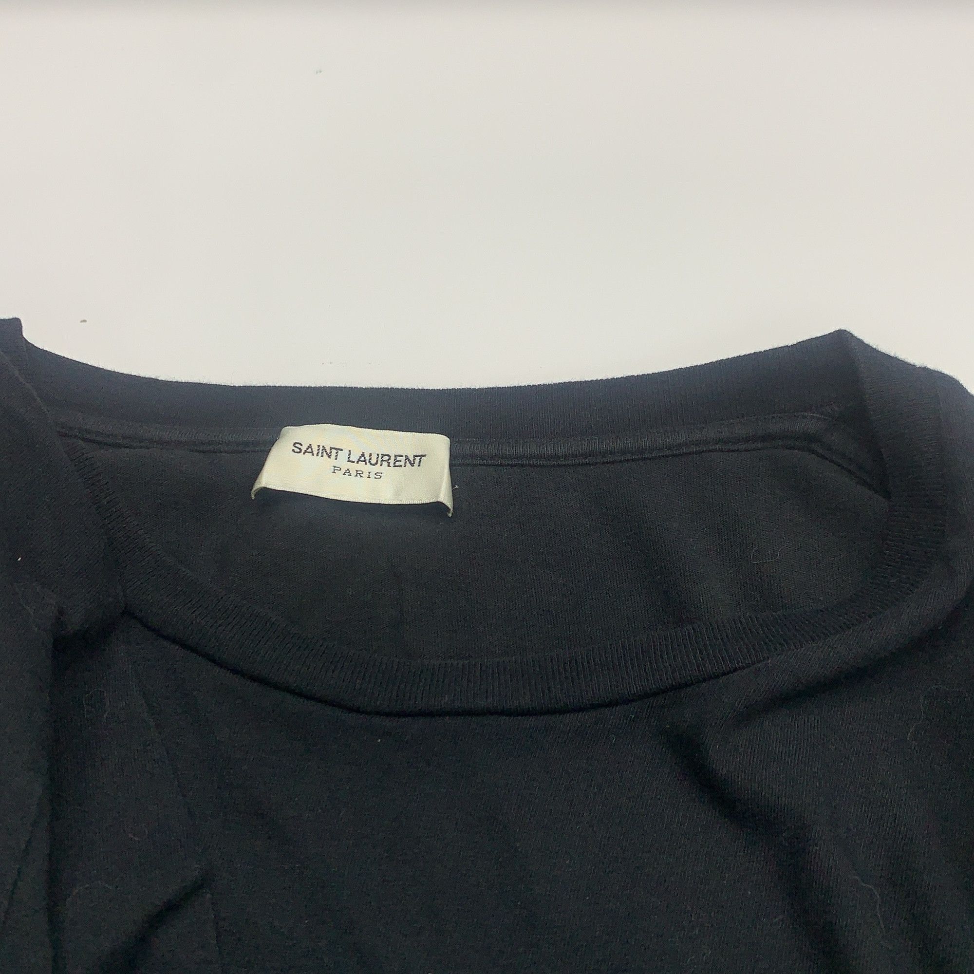 Saint Laurent Paris Saint Laurent Logo T-Shirt Size M Size US M / EU 48-50 / 2 - 6 Thumbnail