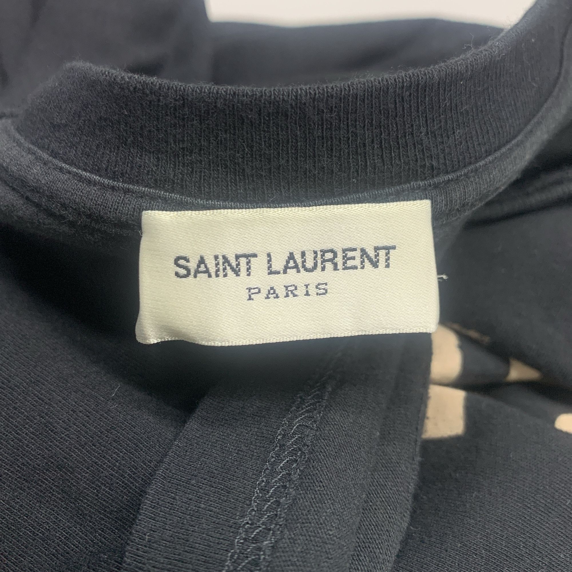 Saint Laurent Paris Saint Laurent Logo T-Shirt Size M Size US M / EU 48-50 / 2 - 3 Thumbnail
