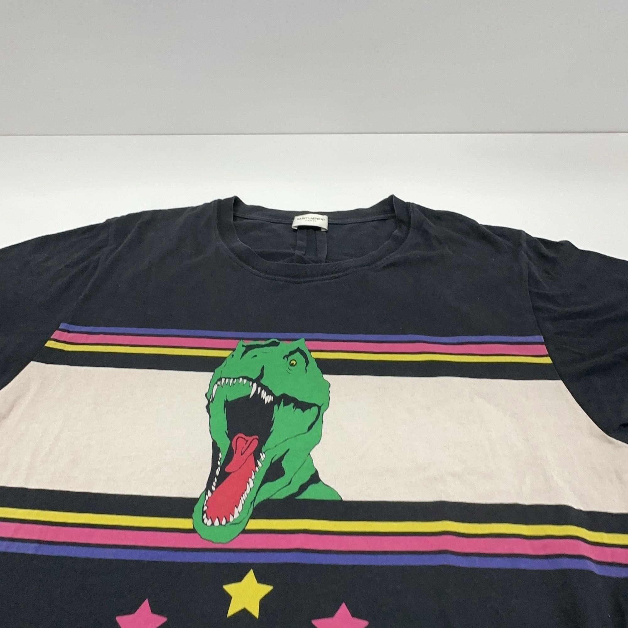 Saint Laurent Paris Saint Laurent Dinosaur Graphic T-Shirt Size XL Size US XL / EU 56 / 4 - 8 Thumbnail