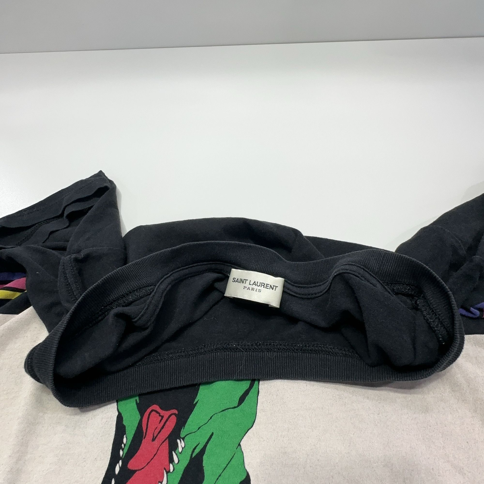 Saint Laurent Paris Saint Laurent Dinosaur Graphic T-Shirt Size XL Size US XL / EU 56 / 4 - 7 Thumbnail