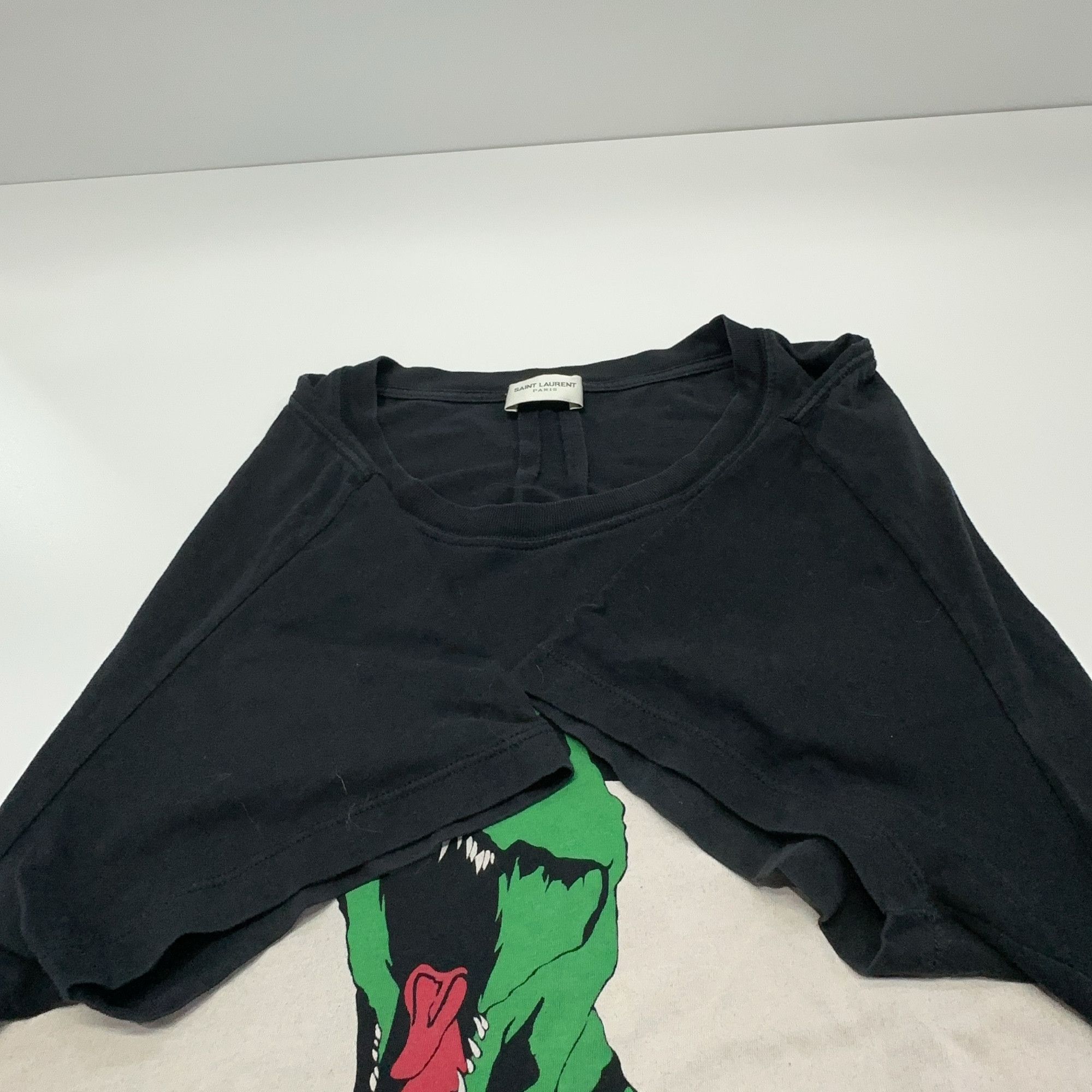 Saint Laurent Paris Saint Laurent Dinosaur Graphic T-Shirt Size XL Size US XL / EU 56 / 4 - 11 Thumbnail