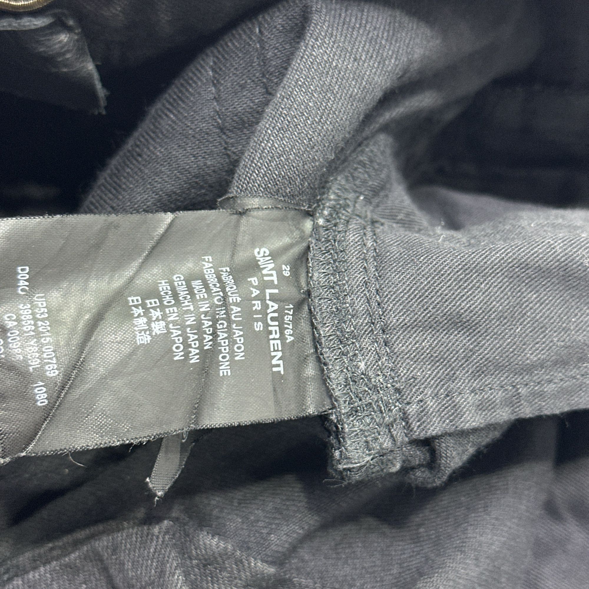 Saint Laurent Paris Saint Laurent D02 Distressed Denim Jeans Size 29 Size US 29 - 3 Thumbnail
