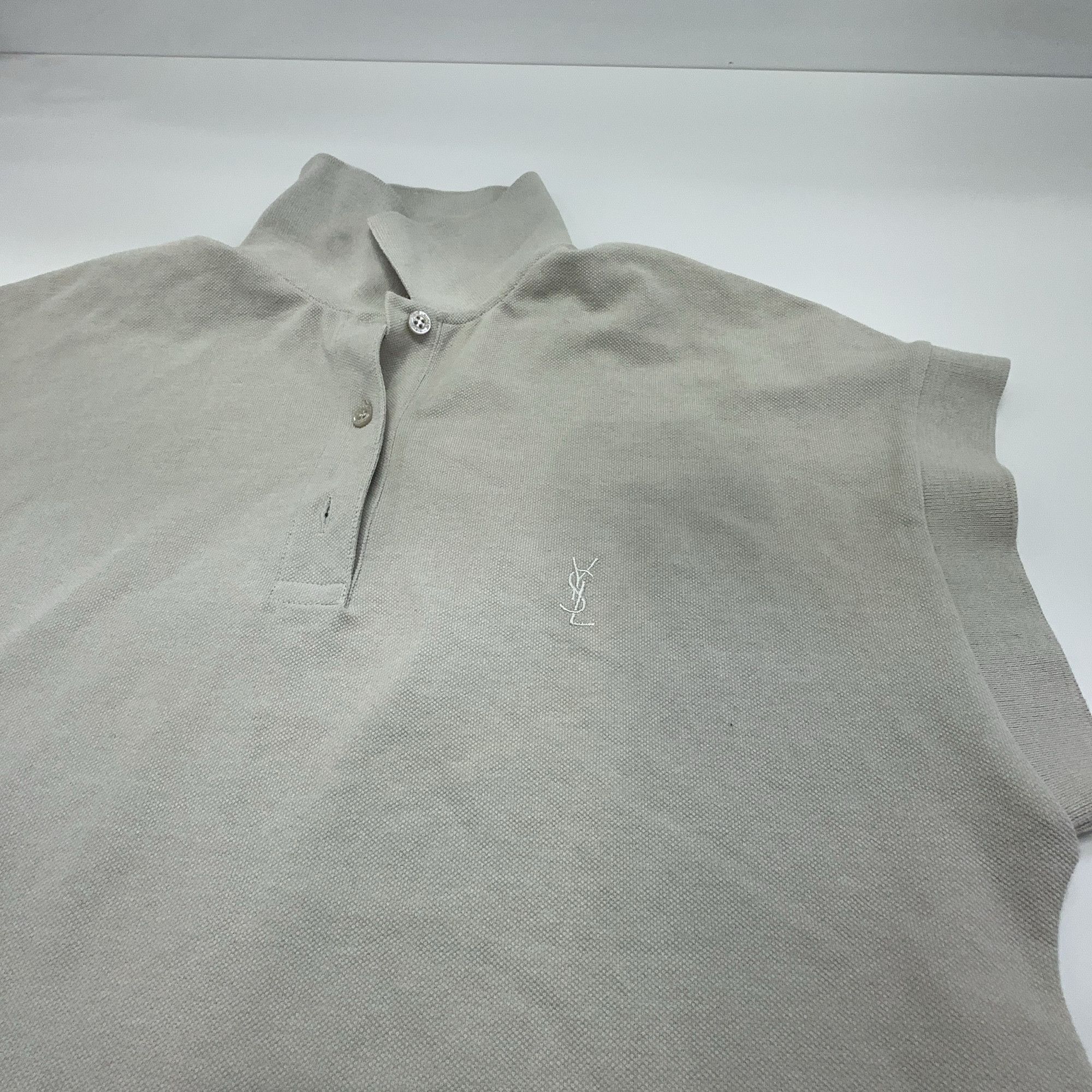 Saint Laurent Paris Saint Laurent YSL Logo Polo Shirt Size XS Size XS / US 0-2 / IT 36-38 - 5 Thumbnail