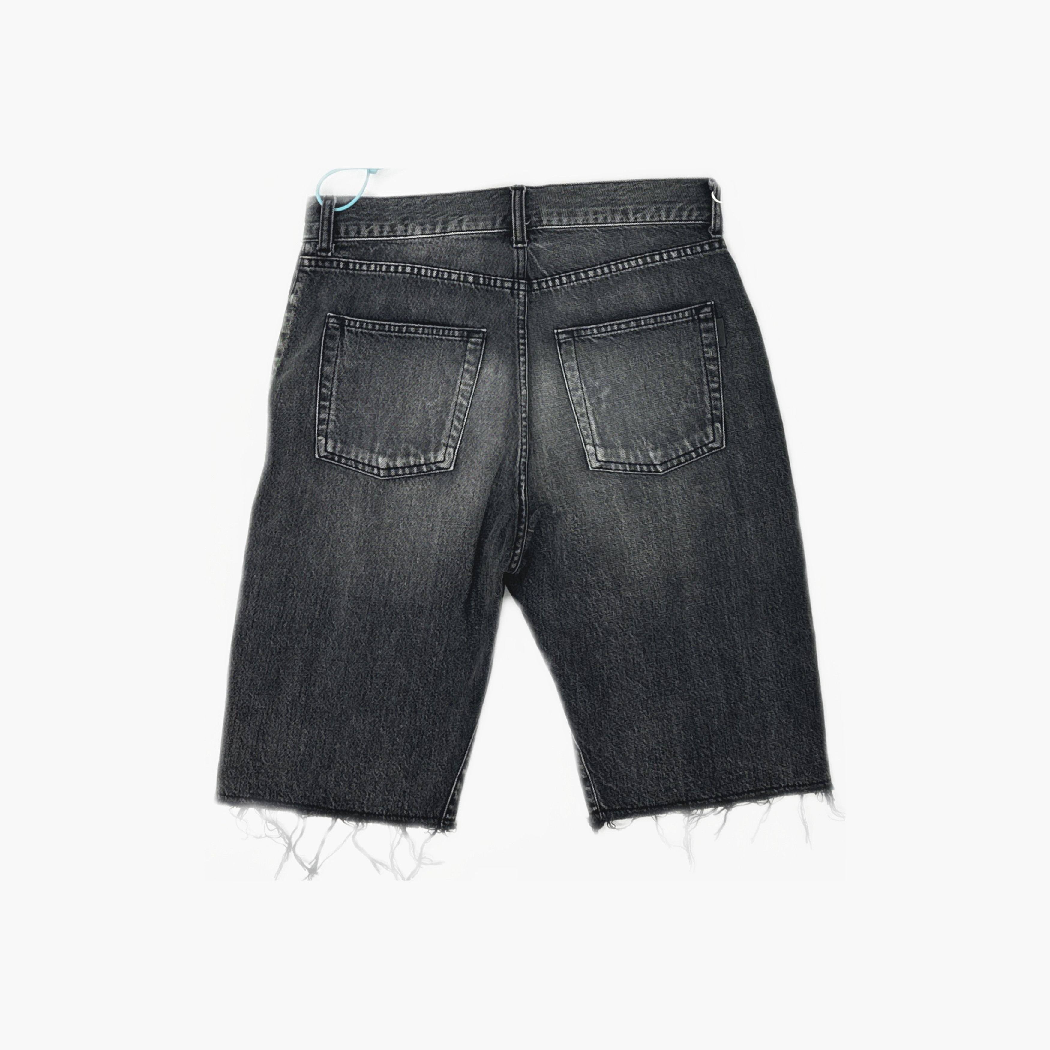 Saint Laurent Paris Saint Laurent Raw Edge Denim Shorts Size 28 Size US 28 / EU 44 - 2 Thumbnail