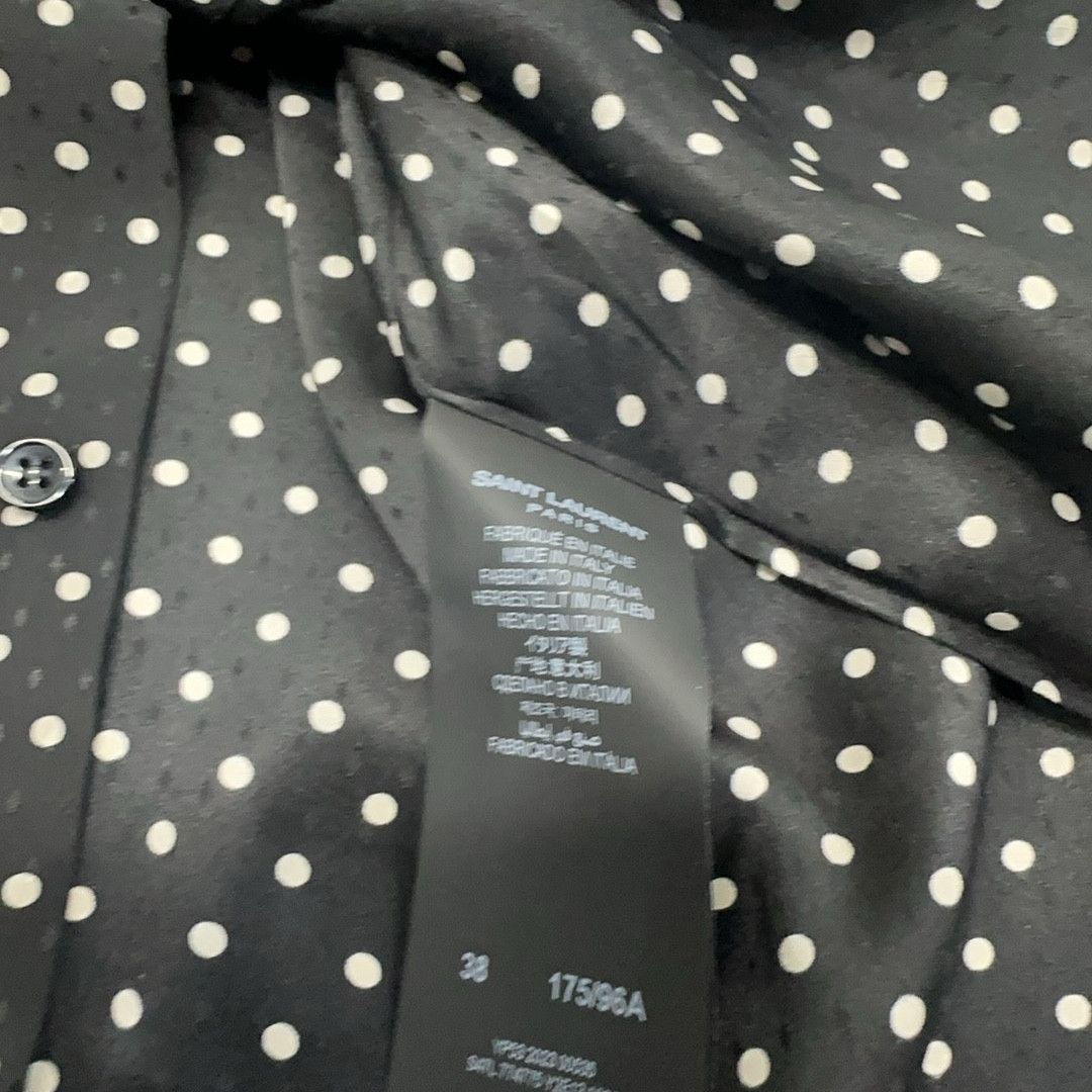 Saint Laurent Paris Saint Laurent Polka Dot Silk Shirt Size S Size US S / EU 44-46 / 1 - 4 Thumbnail