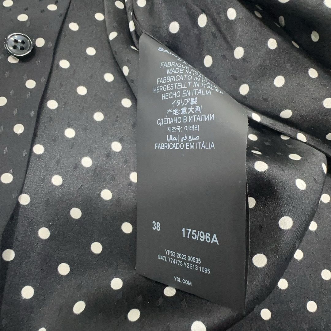 Saint Laurent Paris Saint Laurent Polka Dot Silk Shirt Size S Size US S / EU 44-46 / 1 - 3 Thumbnail