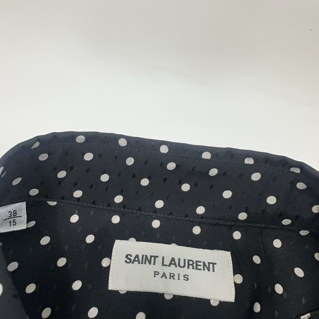 Saint Laurent Paris Saint Laurent Polka Dot Silk Shirt Size S Size US S / EU 44-46 / 1 - 6 Thumbnail