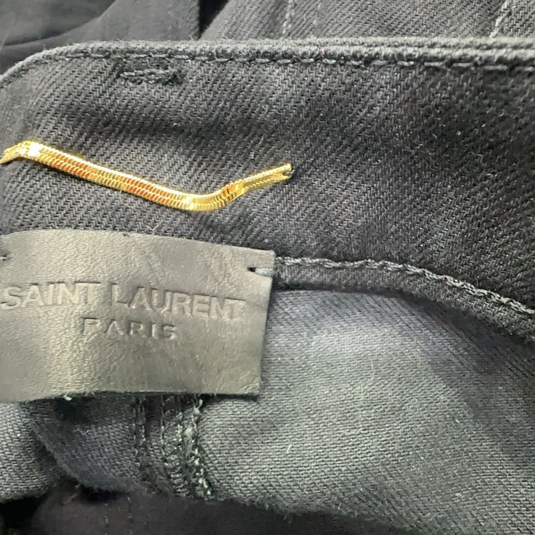 Saint Laurent Paris Saint Laurent Black Denim Jeans Size 29 Size US 29 - 3 Thumbnail