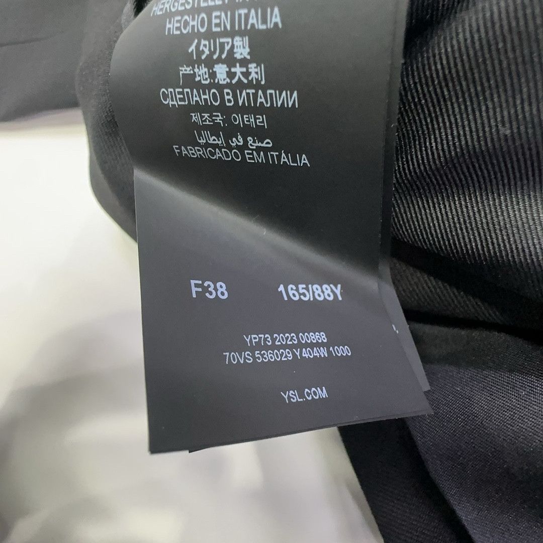 Saint Laurent Paris Saint Laurent Single-Breasted Blazer F38 Size S / US 4 / IT 40 - 3 Thumbnail