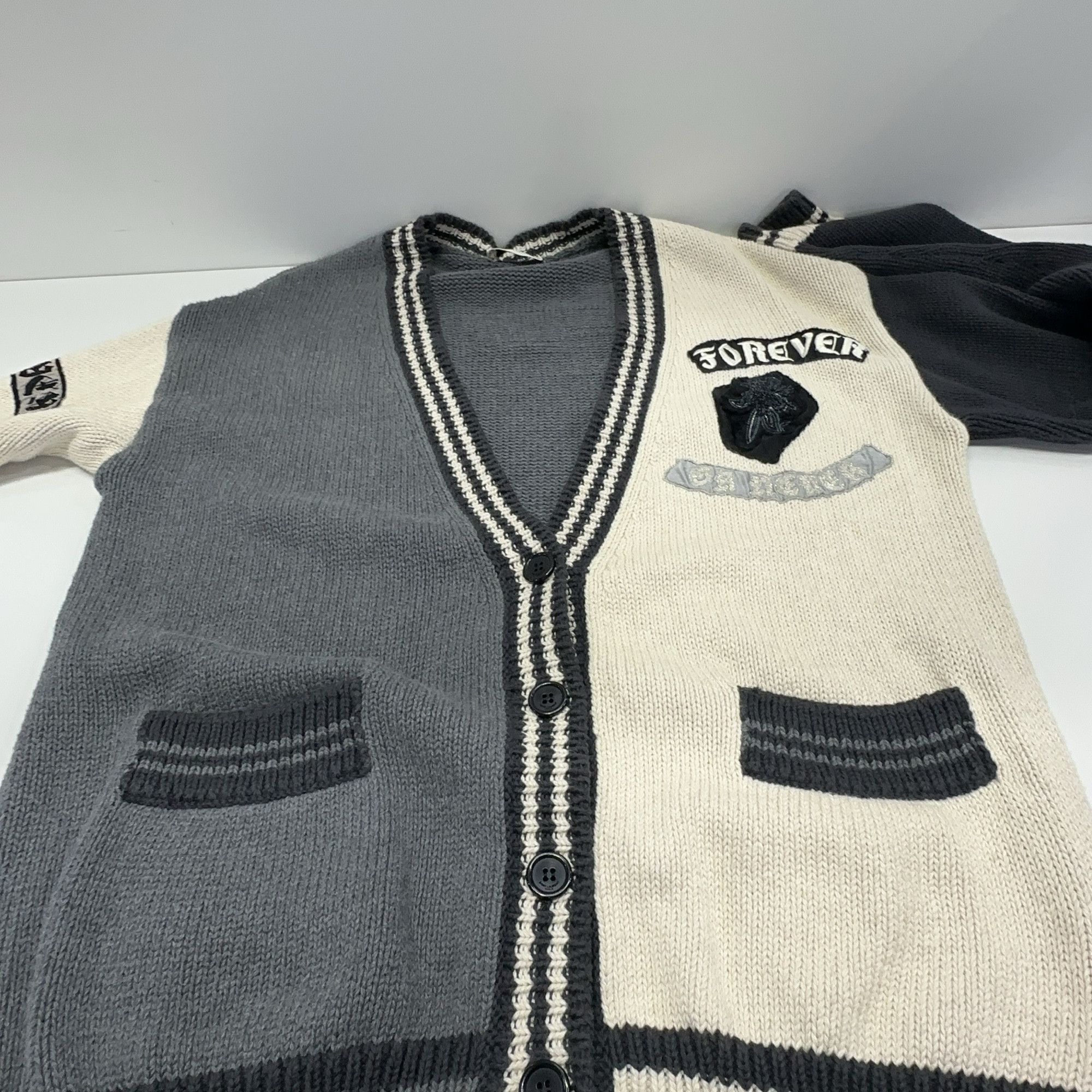Saint Laurent Paris Saint Laurent Embroidered Patchwork Cardigan Size XS Size US XS / EU 42 / 0 - 8 Thumbnail