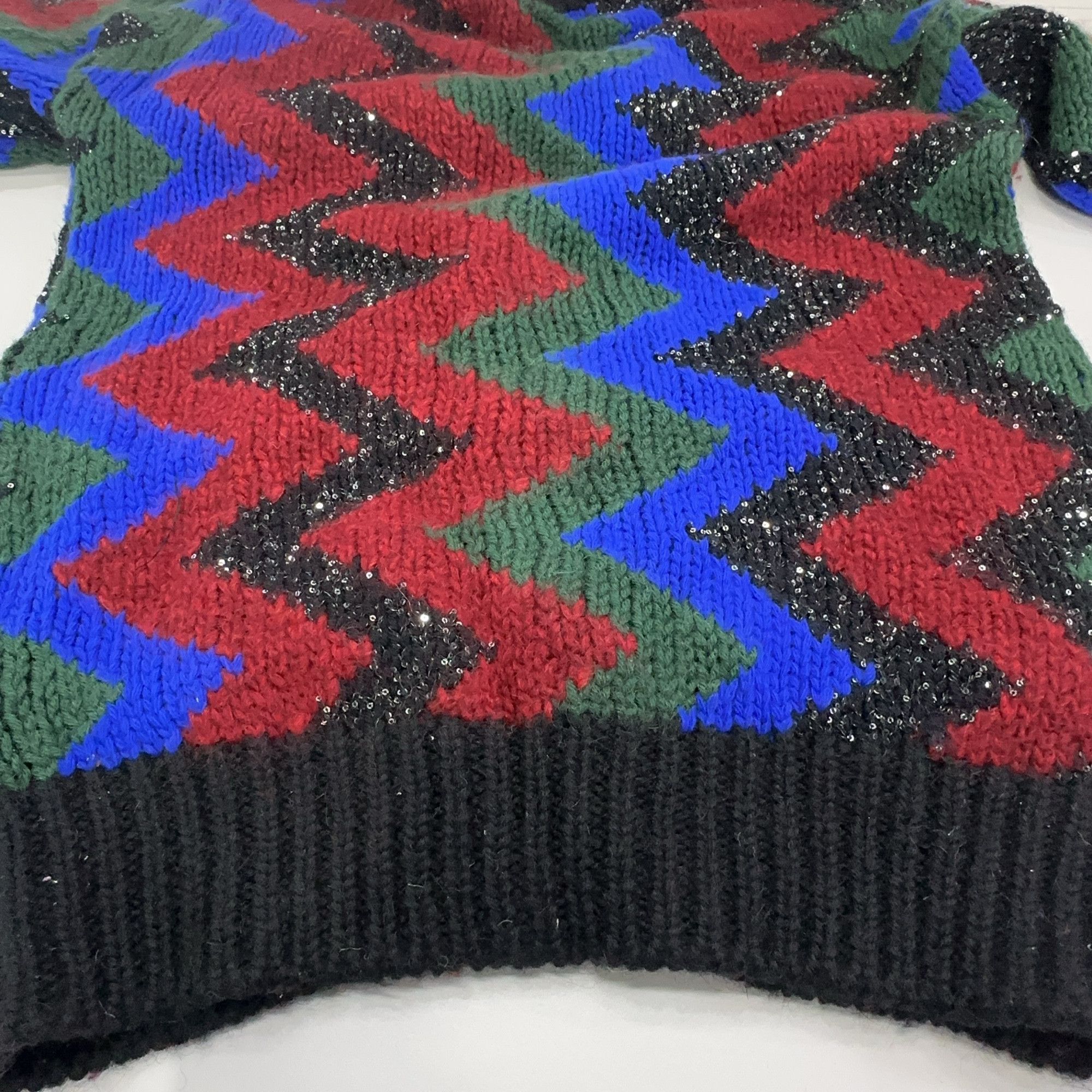 Saint Laurent Paris Saint Laurent Zig-Zag Sequined Cardigan Size S Size US S / EU 44-46 / 1 - 11 Thumbnail