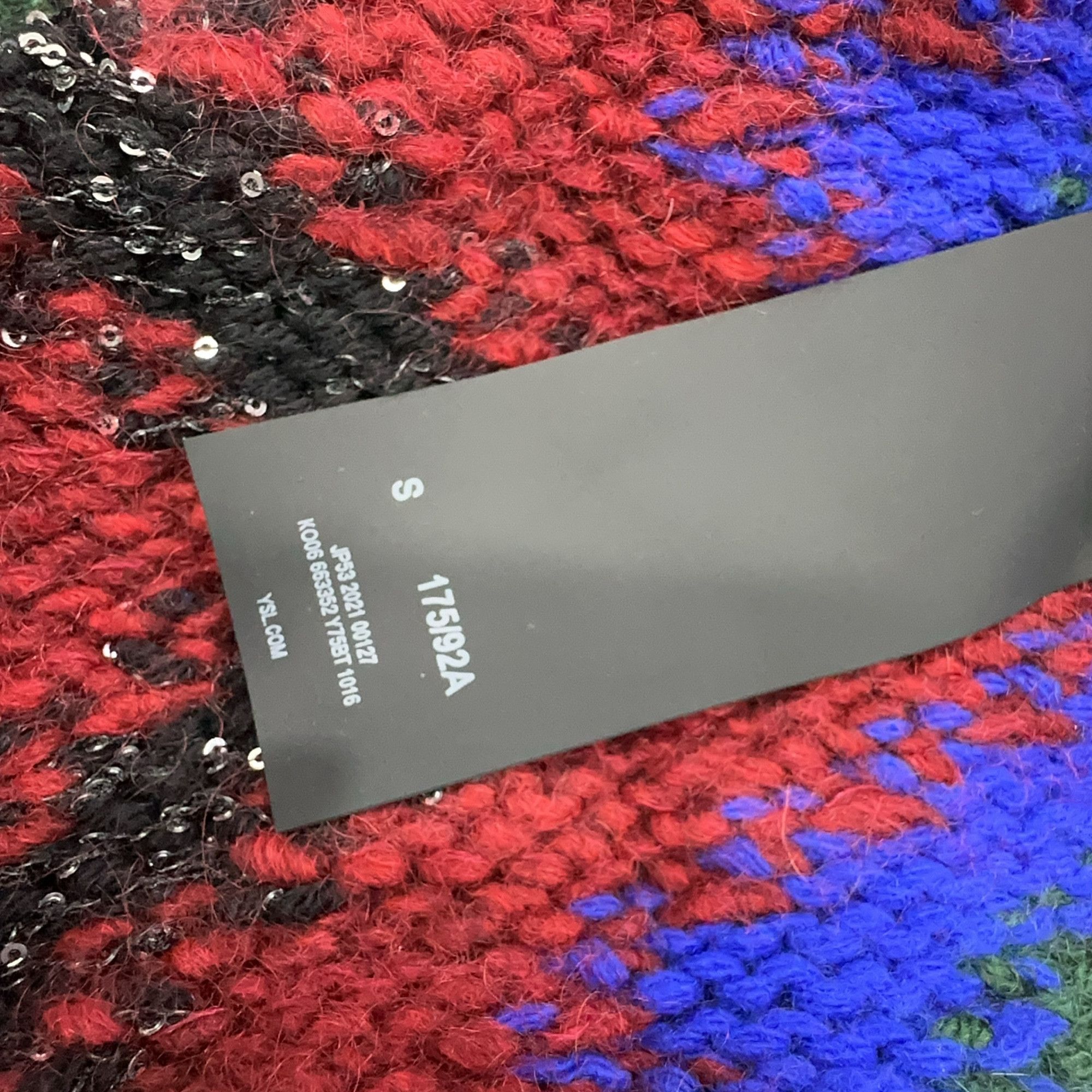 Saint Laurent Paris Saint Laurent Zig-Zag Sequined Cardigan Size S Size US S / EU 44-46 / 1 - 4 Thumbnail