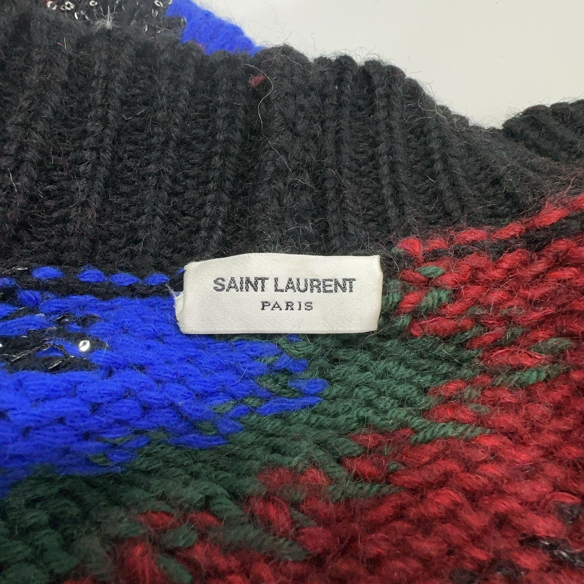 Saint Laurent Paris Saint Laurent Zig-Zag Sequined Cardigan Size S Size US S / EU 44-46 / 1 - 3 Thumbnail