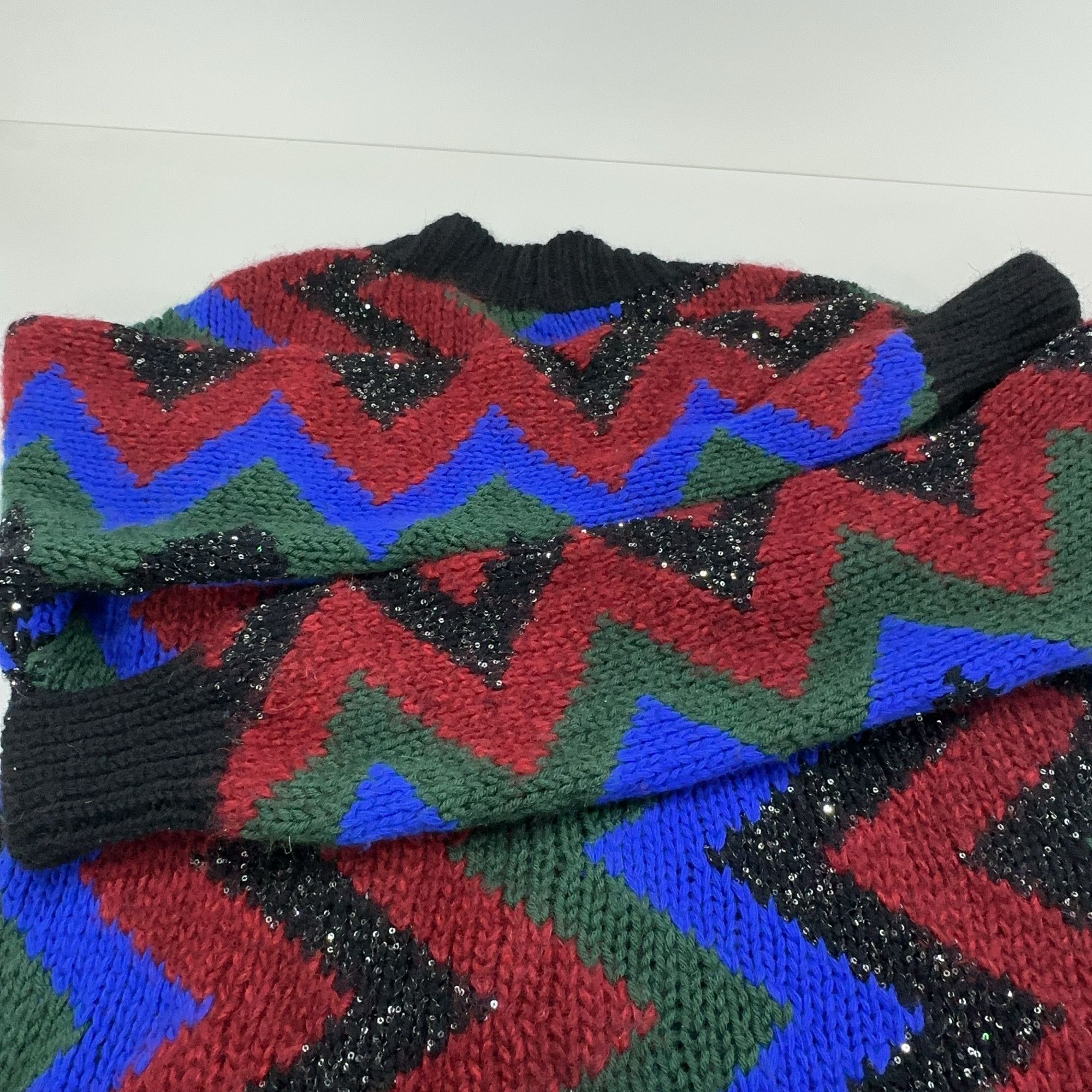 Saint Laurent Paris Saint Laurent Zig-Zag Sequined Cardigan Size S Size US S / EU 44-46 / 1 - 12 Thumbnail