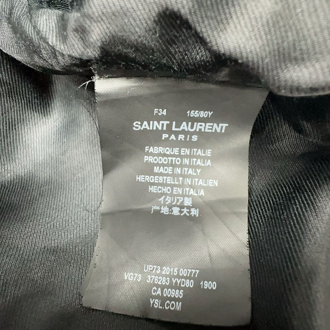 Saint Laurent Paris Saint Laurent Leather Trim Teddy Jacket F34 Size XS / US 0-2 / IT 36-38 - 3 Thumbnail