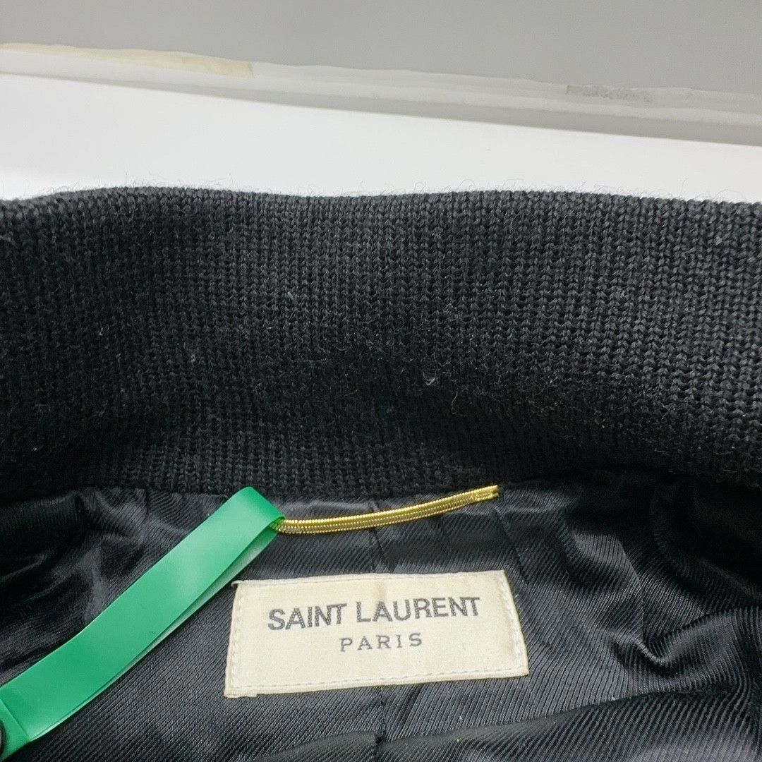 Saint Laurent Paris Saint Laurent Leather Trim Teddy Jacket F34 Size XS / US 0-2 / IT 36-38 - 4 Thumbnail