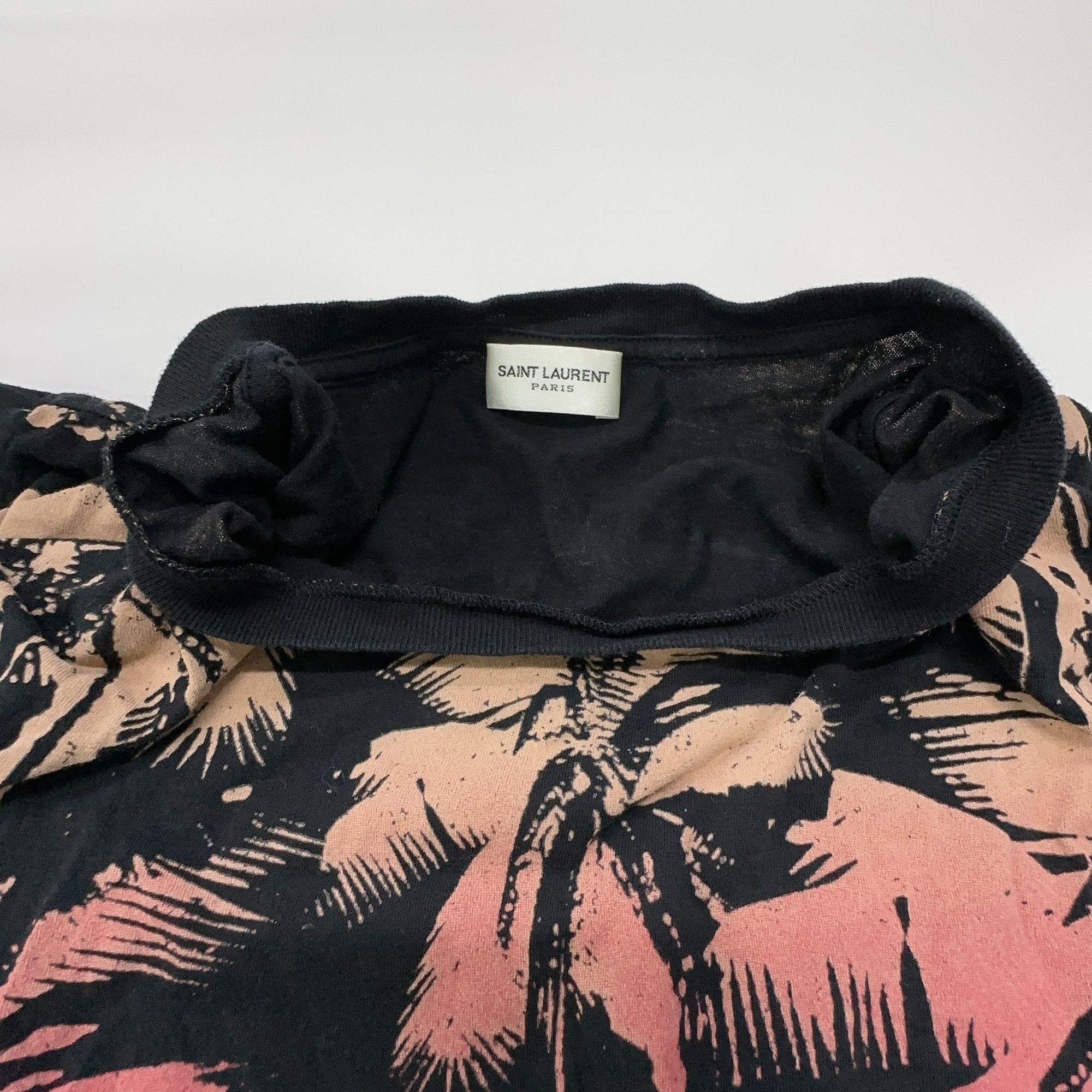 Saint Laurent Paris Saint Laurent Palm Tree Print T-Shirt Size M Size US M / EU 48-50 / 2 - 5 Thumbnail